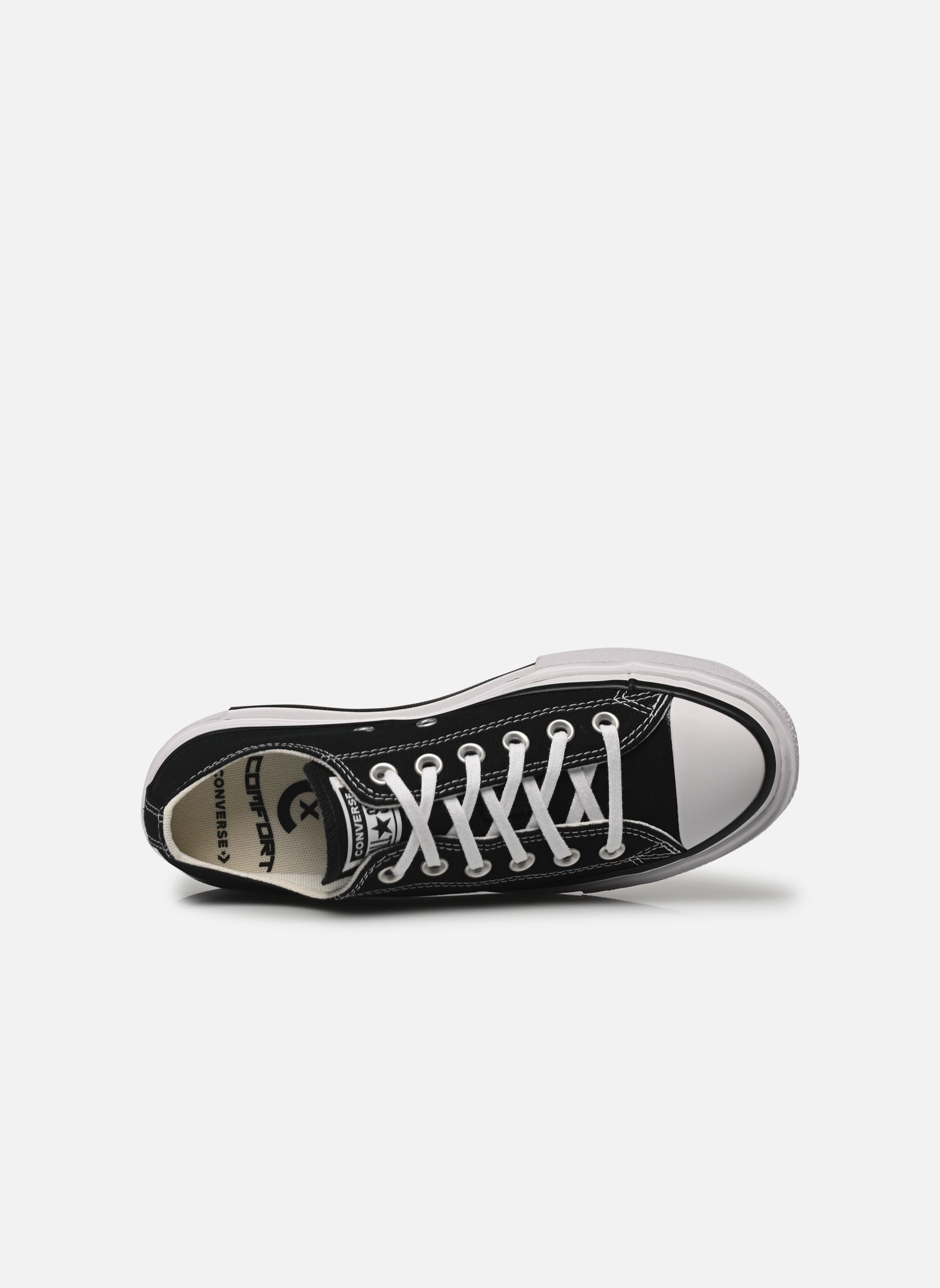 Baskets toile Chuck Taylor All Star Lift Double Stack femme noir Converse Baskets toile Chuck Taylor All Star Lift Double Stack femme noir BLACK/WHITE