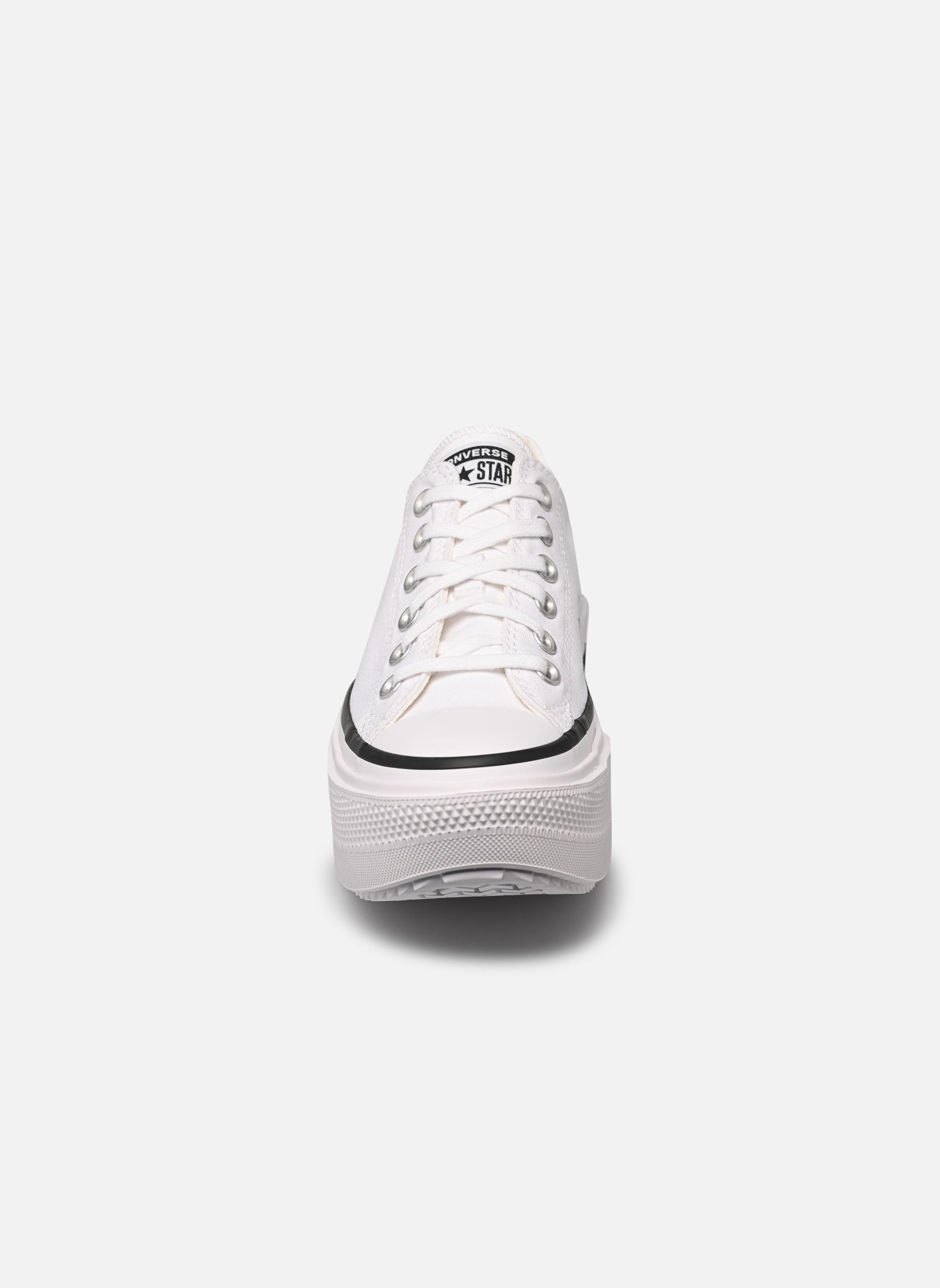 Baskets toile Chuck Taylor All Star Lift Double Stack femme blanc Converse Baskets toile Chuck Taylor All Star Lift Double Stack femme blanc WHITE/BLACK