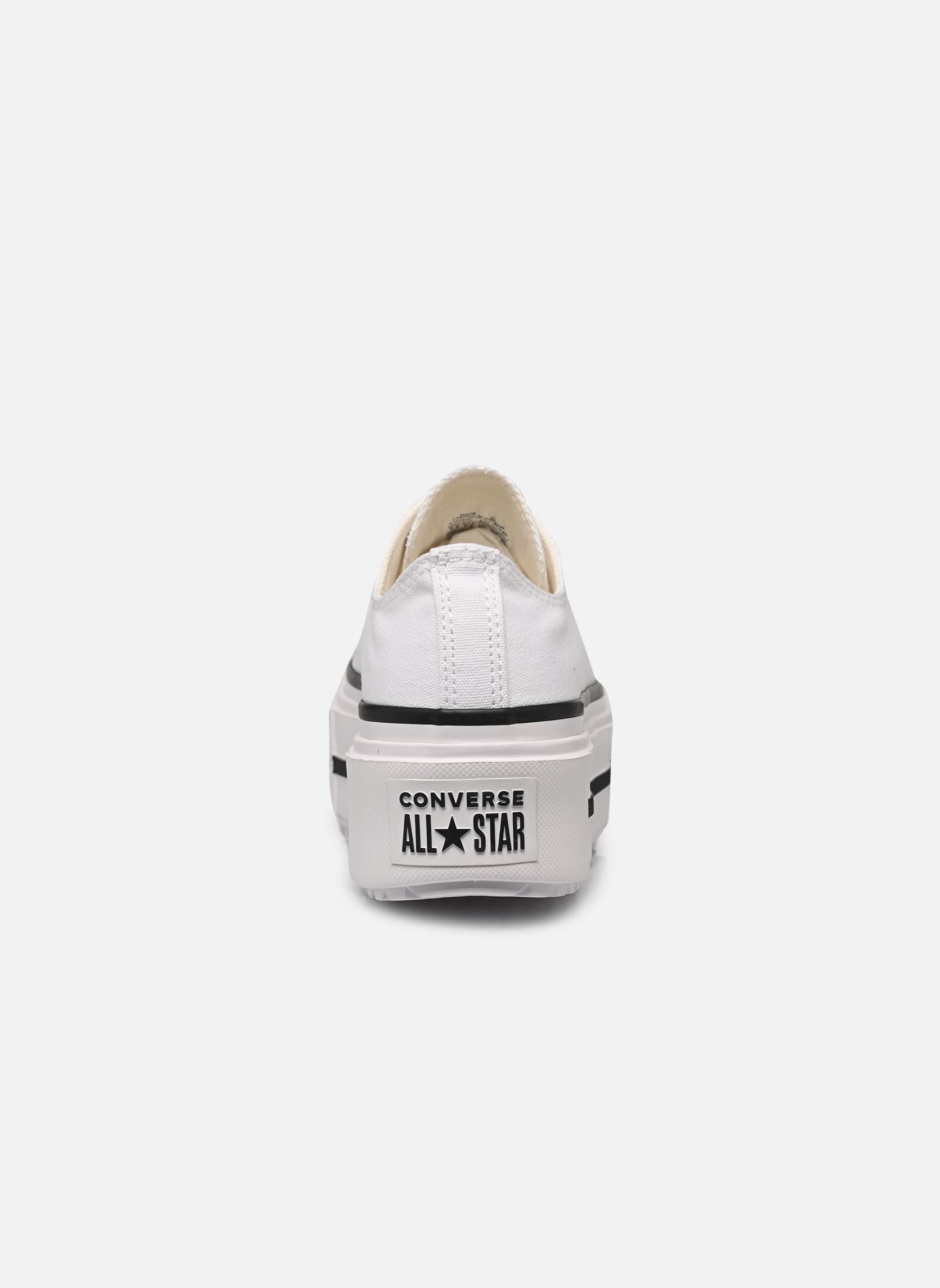 Baskets toile Chuck Taylor All Star Lift Double Stack femme blanc Converse Baskets toile Chuck Taylor All Star Lift Double Stack femme blanc WHITE/BLACK