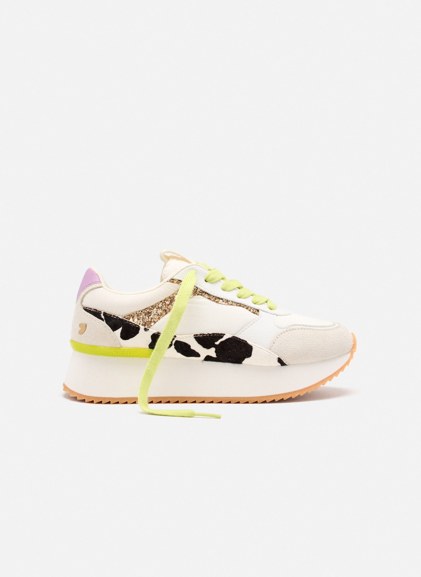 Baskets basses Cas&sport - Baskets à Plateforme Cuir Imprimé Vache Bowdoin - Vaca femme multicolore Gioseppo Baskets basses Cas&sport - Baskets à Plateforme Cuir Imprimé Vache Bowdoin - Vaca femme multicolore Multicouleur