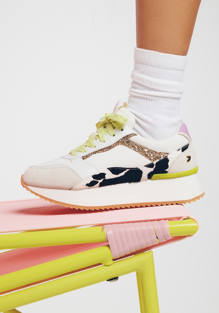 Baskets basses Cas&sport - Baskets à Plateforme Cuir Imprimé Vache Bowdoin - Vaca femme multicolore Gioseppo Baskets basses Cas&sport - Baskets à Plateforme Cuir Imprimé Vache Bowdoin - Vaca femme multicolore Multicouleur