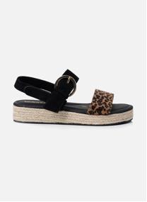 Sandales Sandales Femme Tressées Camel femme noir Isotoner Sandales Sandales Femme Tressées Camel femme noir Noir