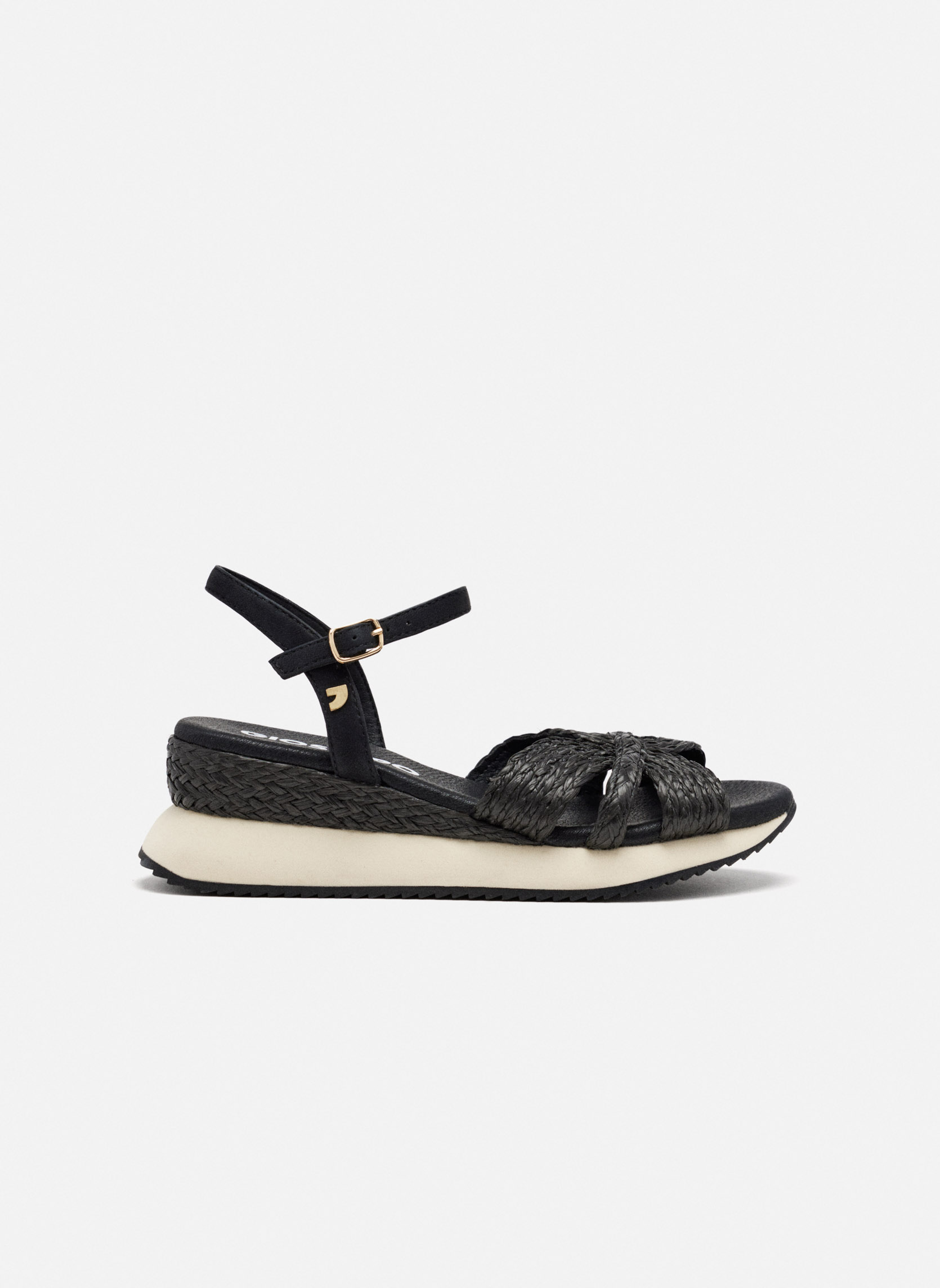 Sandales Casual Sandals - Sandales Compensées En Raphia - Noir femme noir Gioseppo Sandales Casual Sandals - Sandales Compensées En Raphia - Noir femme noir Noir