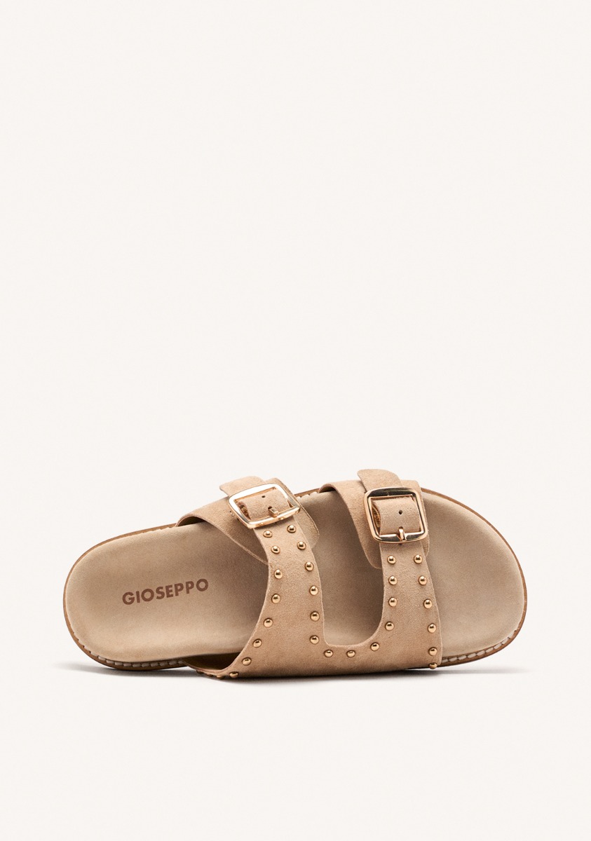 Sandales Sandals - Sandales à Clous Cuir Stella - Beig femme beige Gioseppo Sandales Sandals - Sandales à Clous Cuir Stella - Beig femme beige Beige