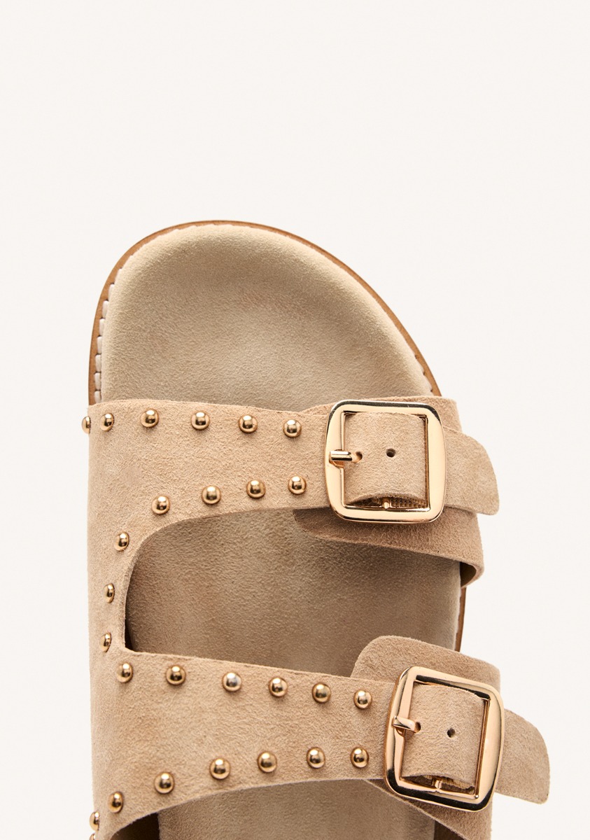Sandales Sandals - Sandales à Clous Cuir Stella - Beig femme beige Gioseppo Sandales Sandals - Sandales à Clous Cuir Stella - Beig femme beige Beige