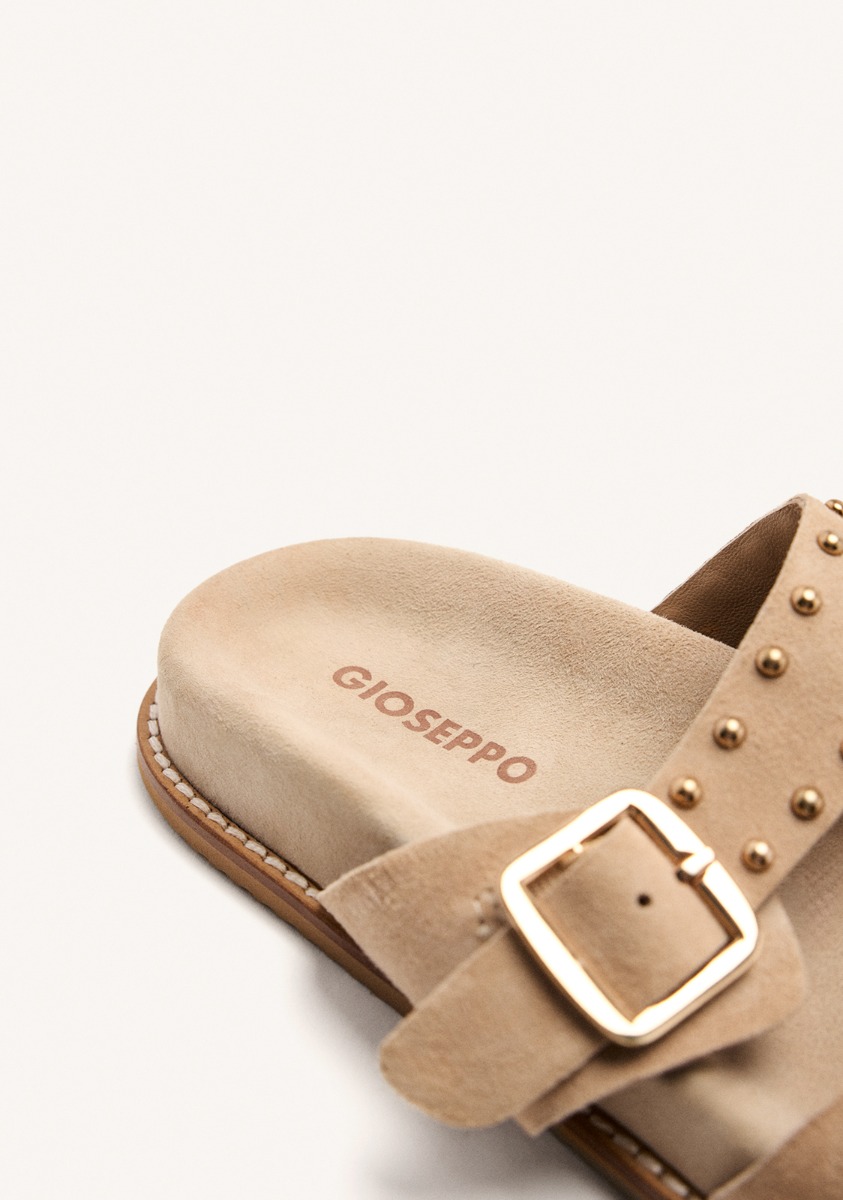 Sandales Sandals - Sandales à Clous Cuir Stella - Beig femme beige Gioseppo Sandales Sandals - Sandales à Clous Cuir Stella - Beig femme beige Beige