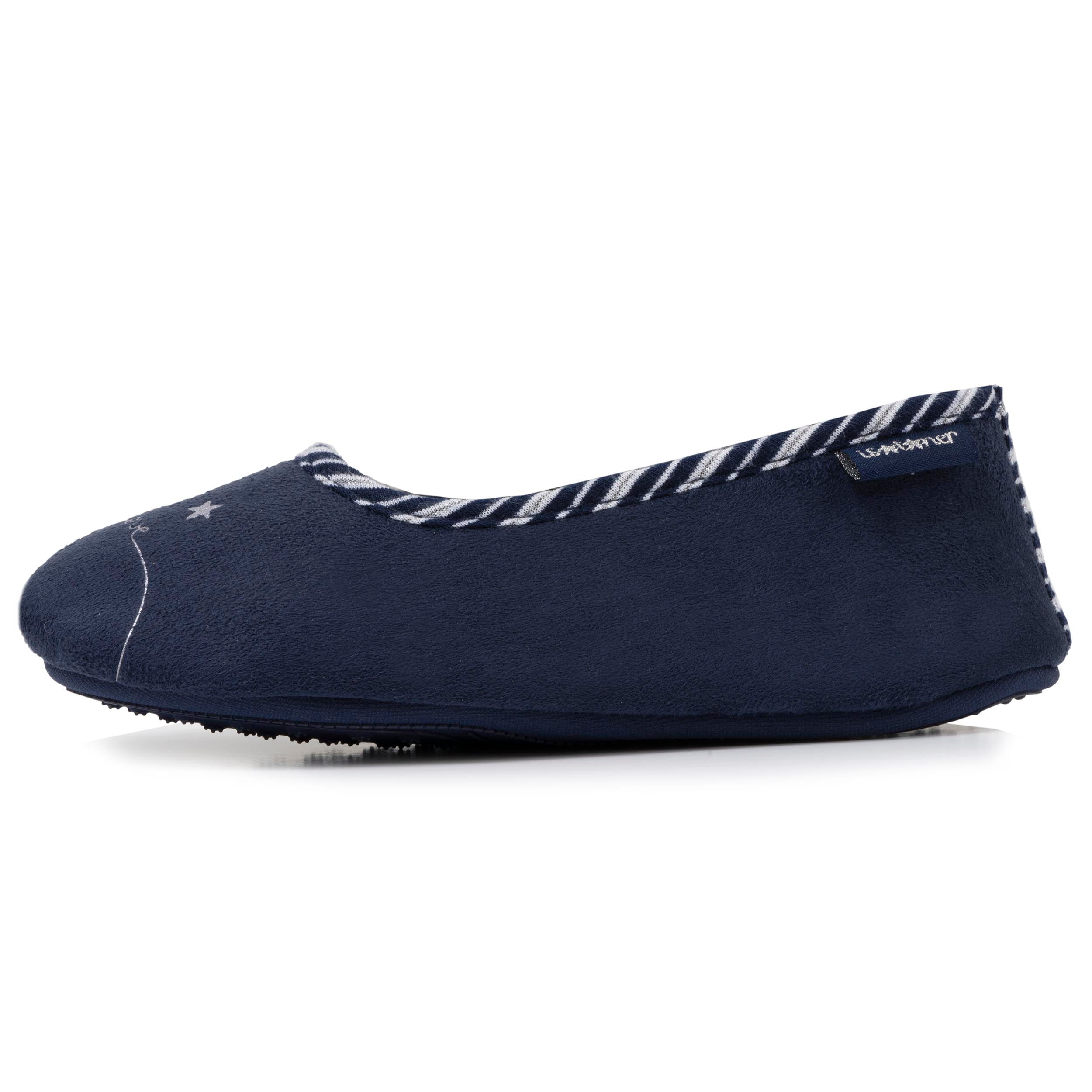 Chaussons Chaussons ballerines Junior Marine Tortue fille bleu Isotoner Chaussons Chaussons ballerines Junior Marine Tortue fille bleu Bleu marine