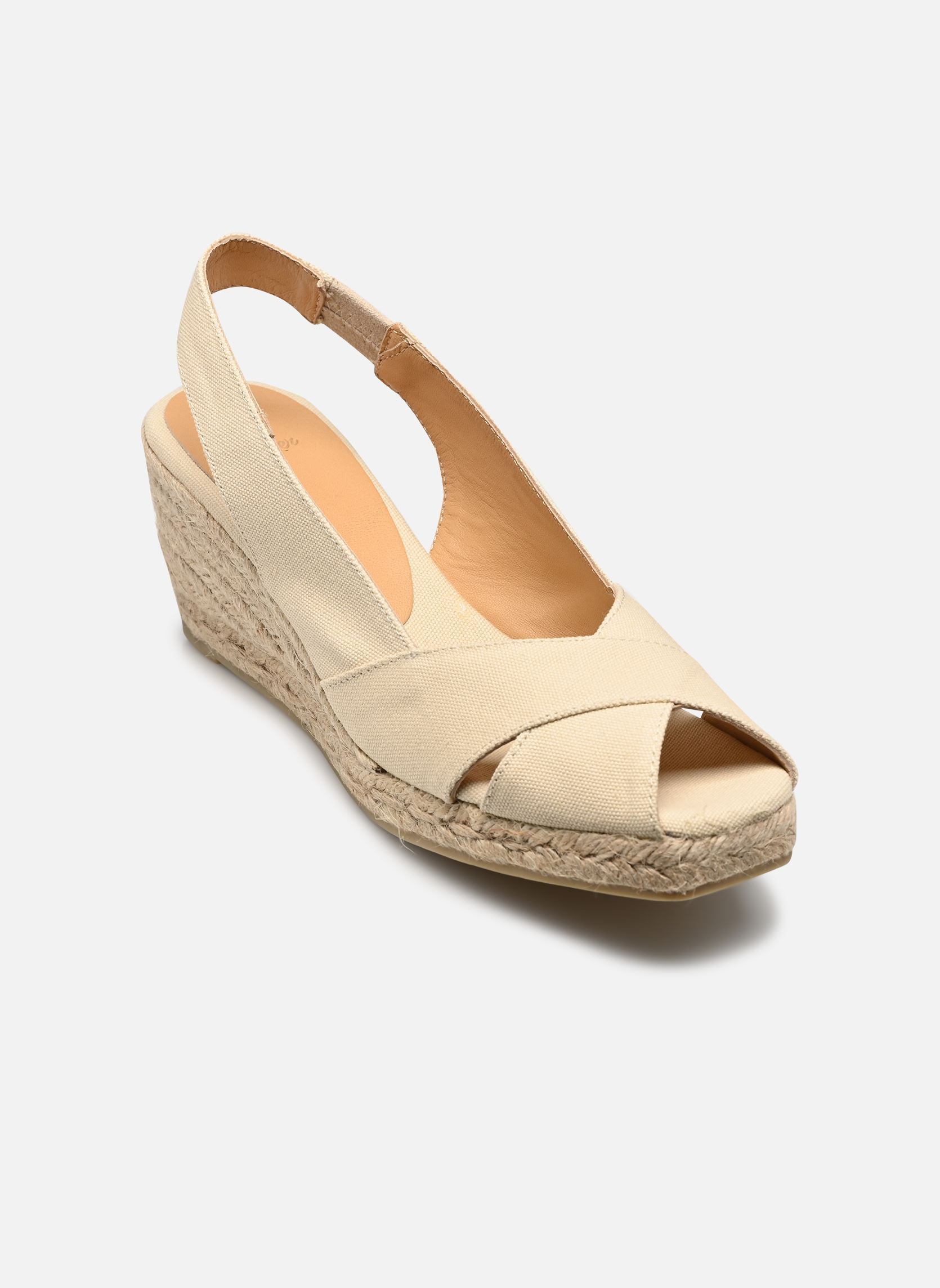 Espadrilles compensées et plateformes Diana H6 femme blanc Castaner Espadrilles compensées et plateformes Diana H6 femme blanc IVORY
