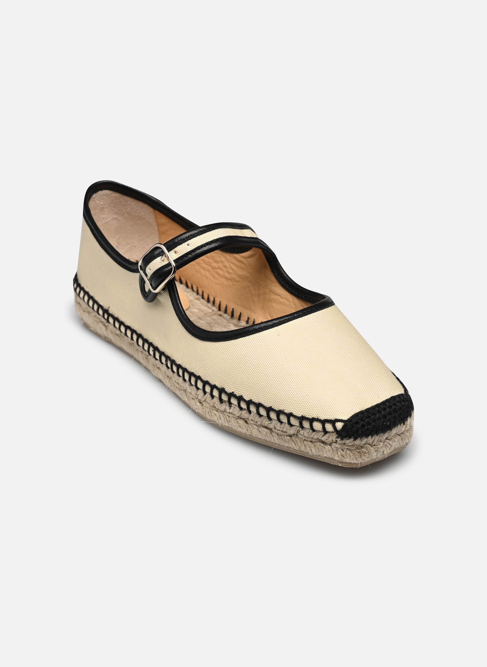 Espadrilles plates Padua femme blanc Castaner Espadrilles plates Padua femme blanc CRUDO
