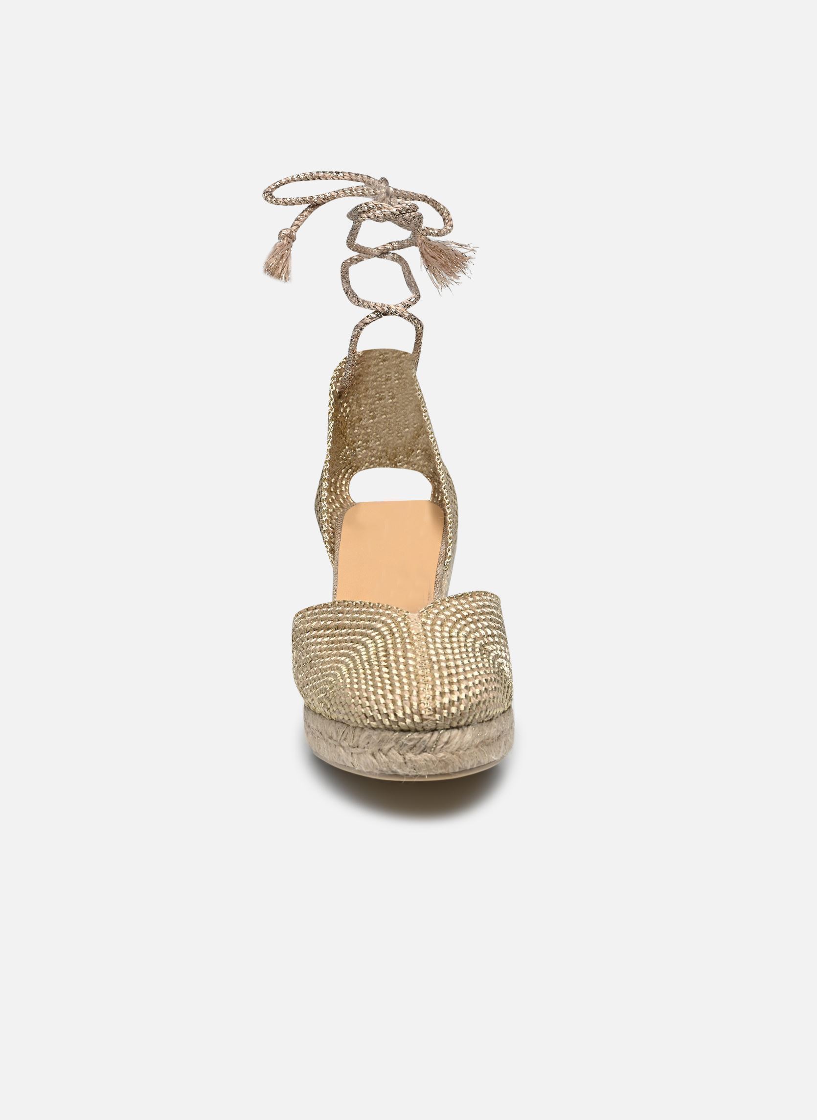 Espadrilles met sleehak en plateau Cora H6 dames goud en brons Castaner Espadrilles met sleehak en plateau Cora H6 dames goud en brons ORO