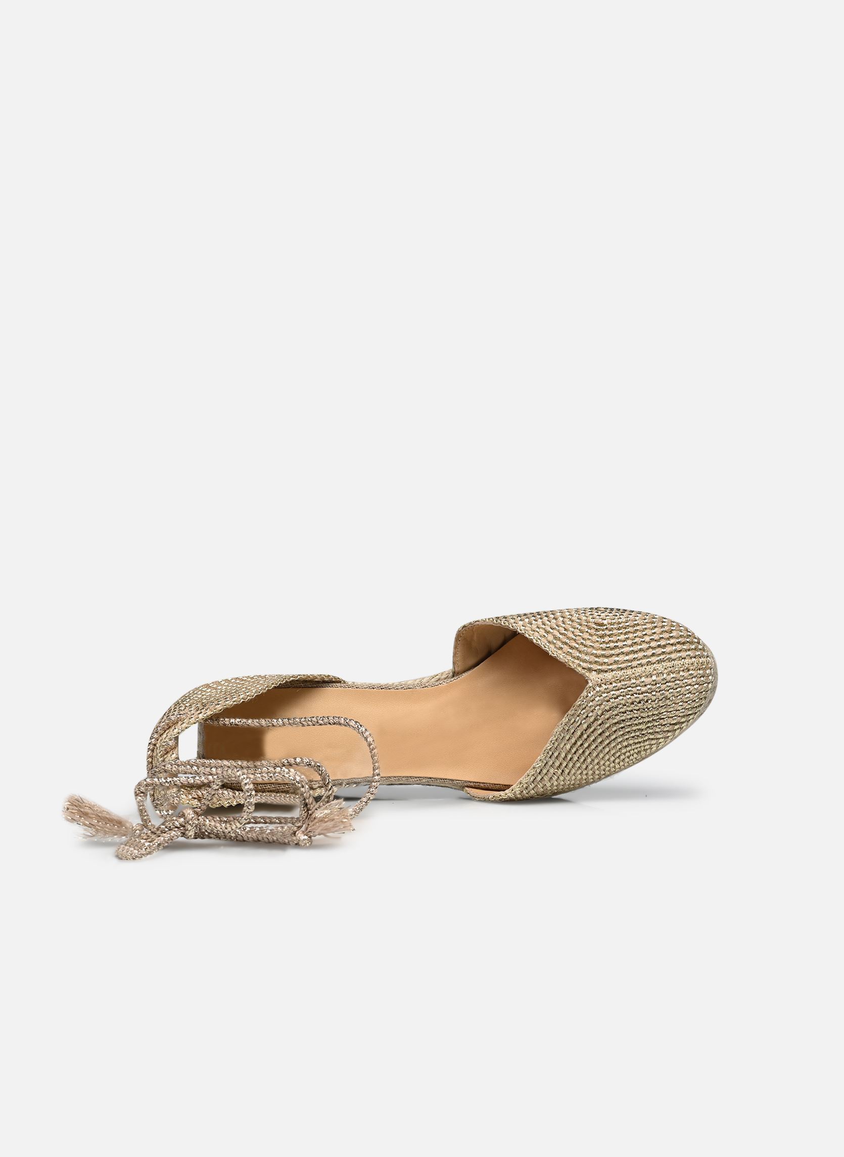 Espadrilles met sleehak en plateau Cora H6 dames goud en brons Castaner Espadrilles met sleehak en plateau Cora H6 dames goud en brons ORO