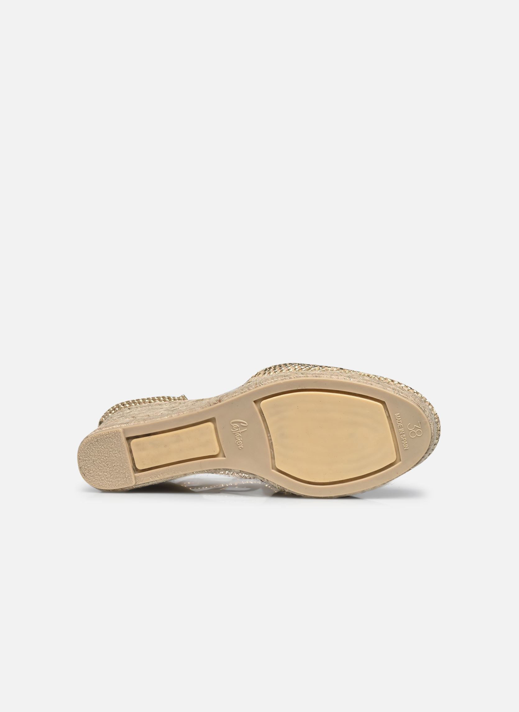 Espadrilles met sleehak en plateau Cora H6 dames goud en brons Castaner Espadrilles met sleehak en plateau Cora H6 dames goud en brons ORO