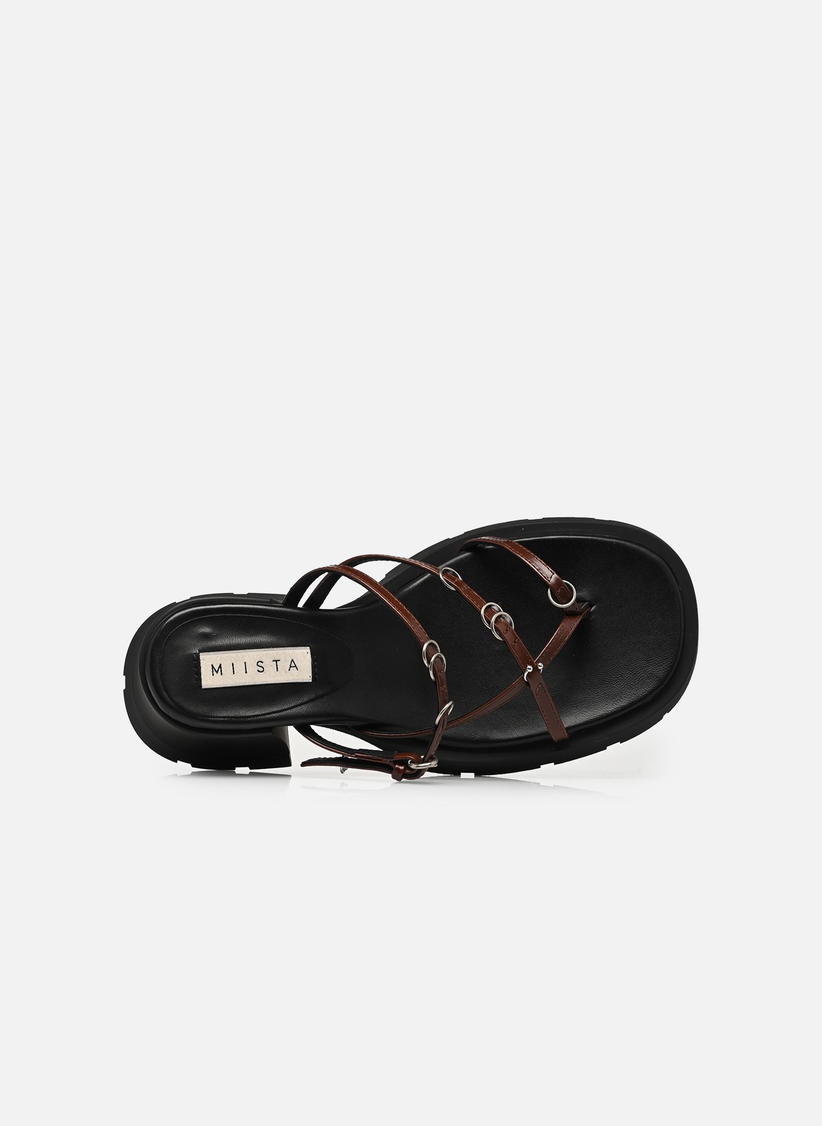 Sandales Jaslene femme marron E8 by Miista Sandales Jaslene femme marron BROWN