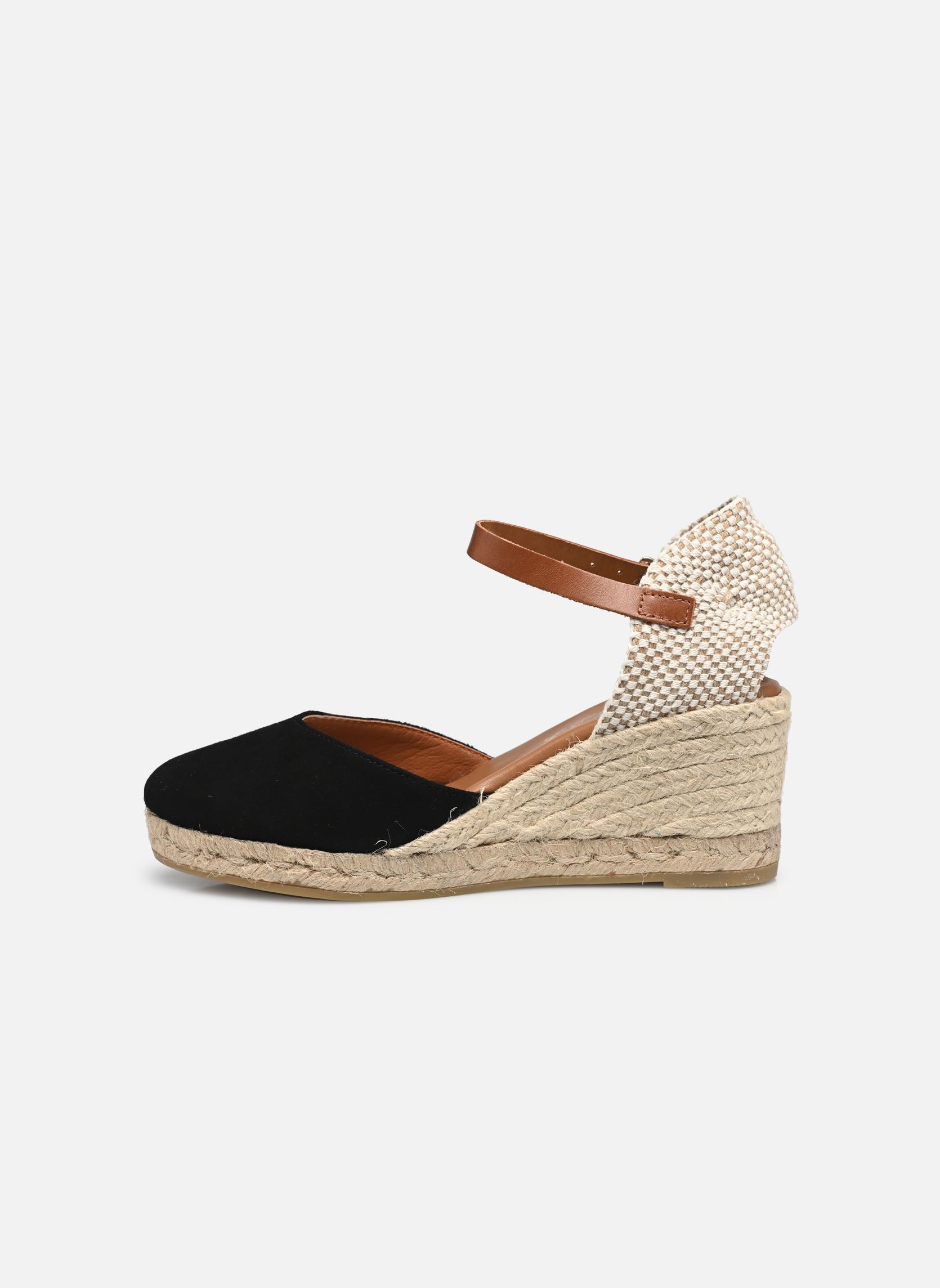 Keil- und Plateau-Espadrilles Espadrille COMPENSE BRIDE BF damen schwarz La maison de l'espadrille Keil- und Plateau-Espadrilles Espadrille COMPENSE BRIDE BF damen schwarz NOIR