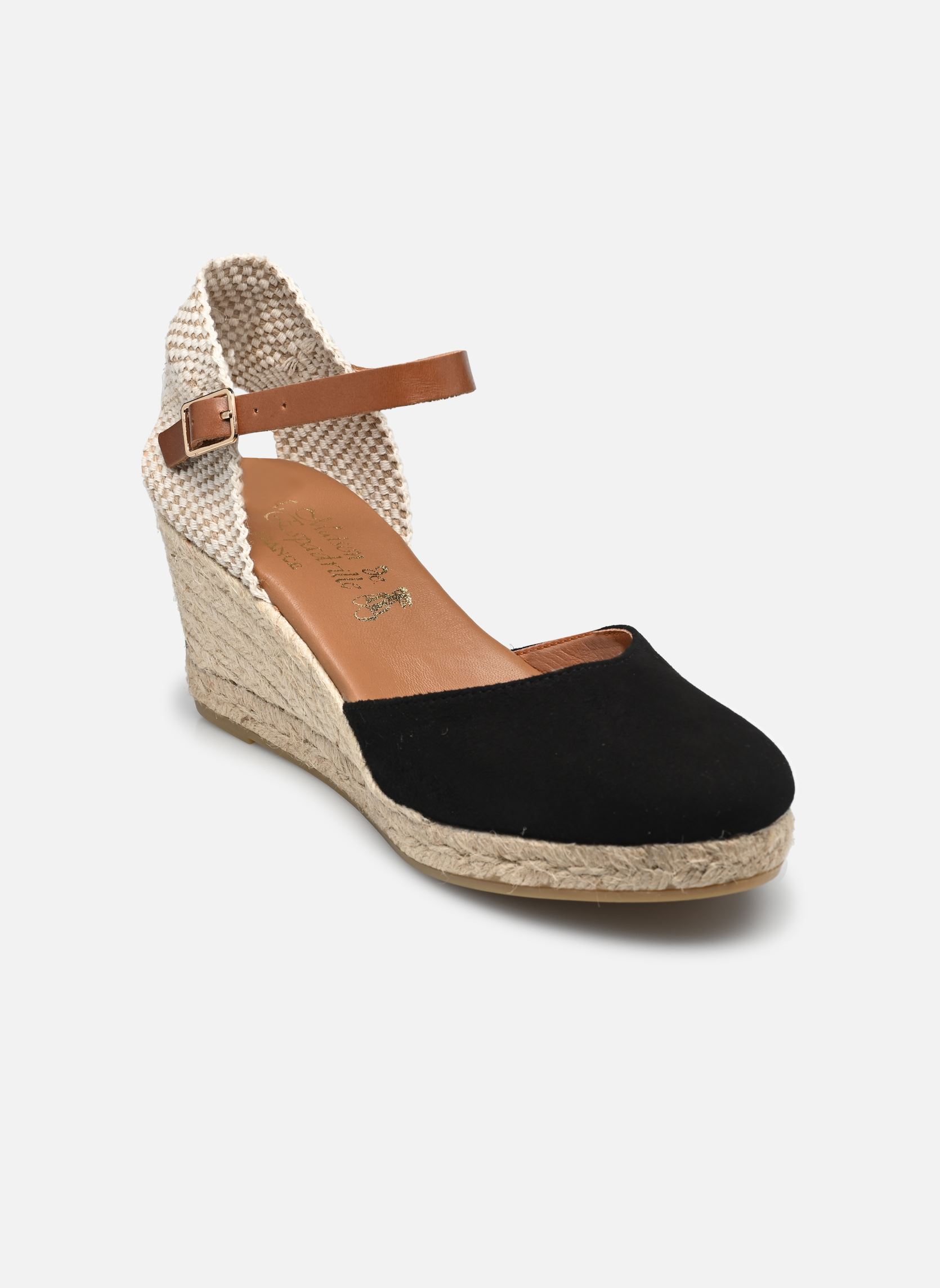 Keil- und Plateau-Espadrilles Espadrille COMPENSE BRIDE BF damen schwarz La maison de l'espadrille Keil- und Plateau-Espadrilles Espadrille COMPENSE BRIDE BF damen schwarz NOIR