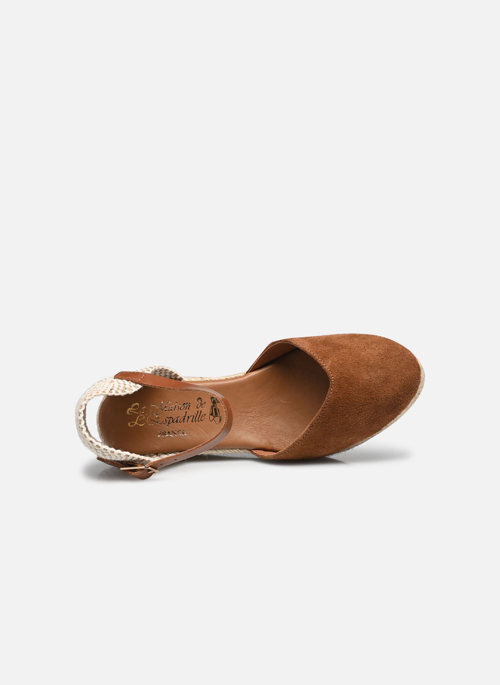Espadrilles compensées et plateformes Espadrille COMPENSE BRIDE BF femme marron La maison de l'espadrille Espadrilles compensées et plateformes Espadrille COMPENSE BRIDE BF femme marron MARRON