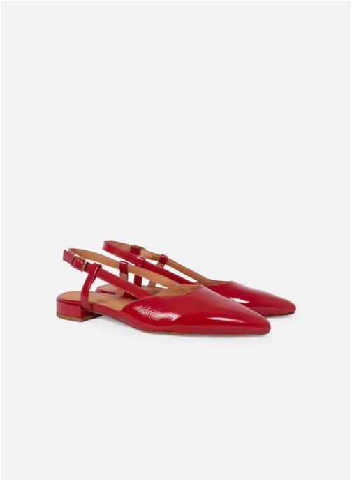 JULES & JENN Ballerines classiques Ballerines slingback Elise femme rouge