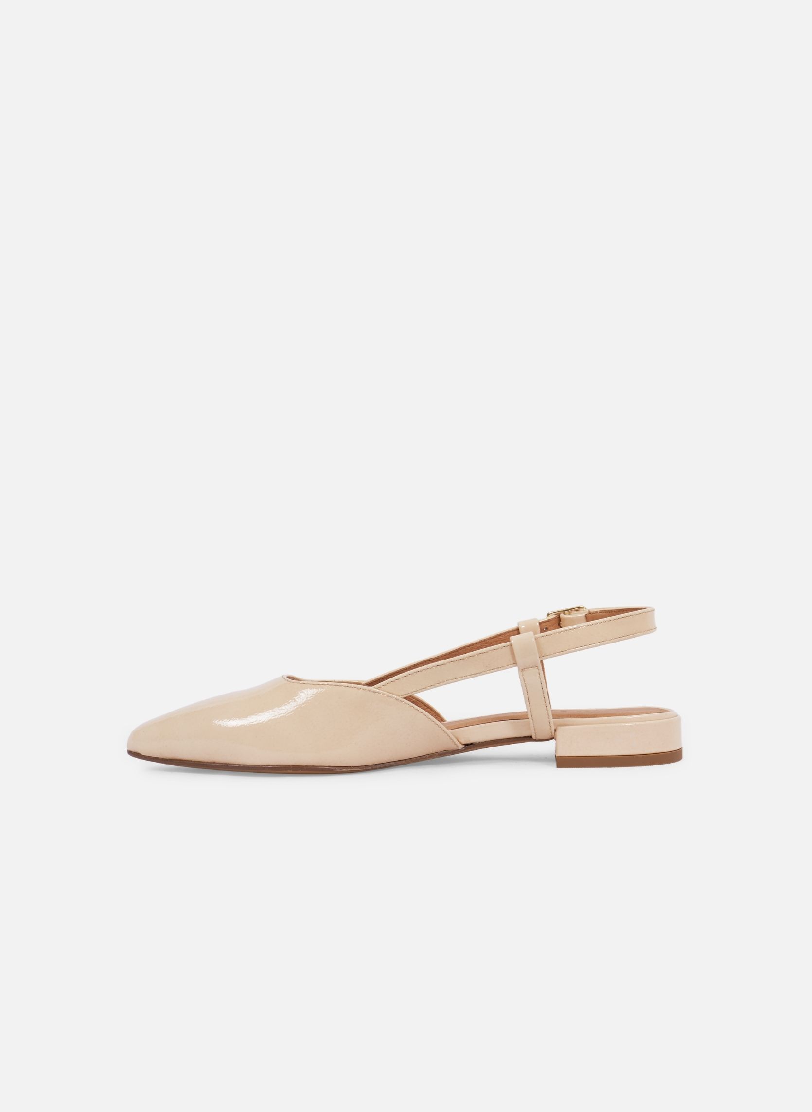 Ballerines classiques Ballerines slingback Elise femme beige JULES & JENN Ballerines classiques Ballerines slingback Elise femme beige Crème
