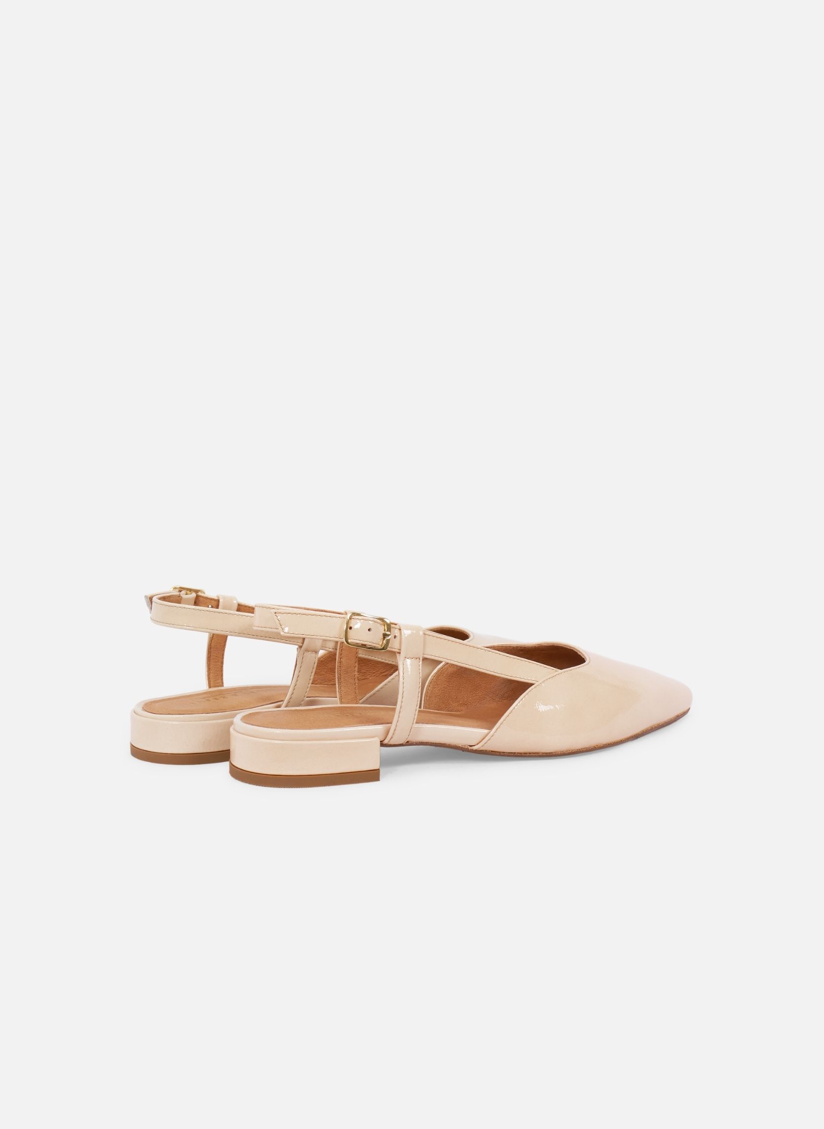 Ballerines classiques Ballerines slingback Elise femme beige JULES & JENN Ballerines classiques Ballerines slingback Elise femme beige Crème