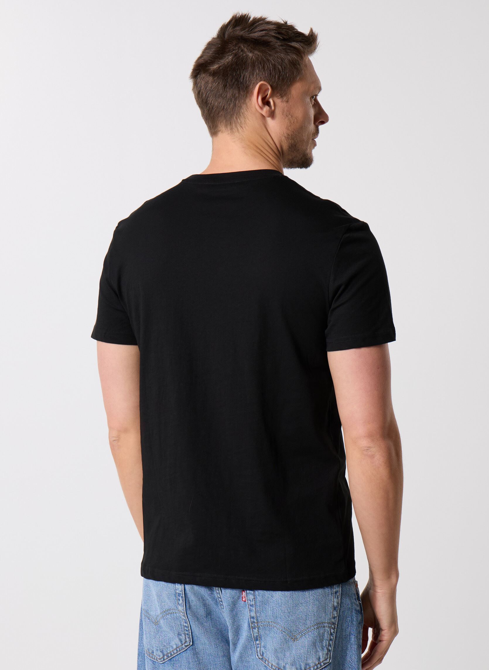 T-shirt a maniche corte TELOTKIWI lots uomo multicolore MADE BY T-shirt a maniche corte TELOTKIWI lots uomo multicolore Z*BLANC Z*NOIR