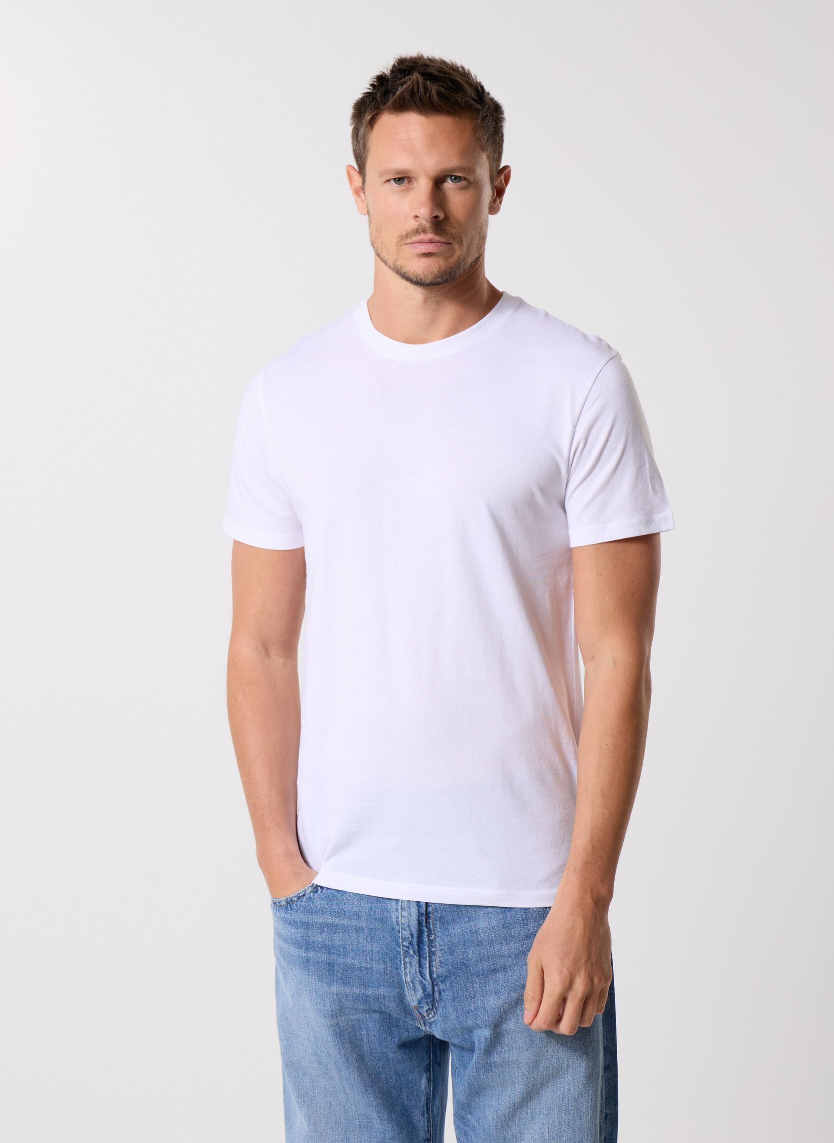 T-shirt a maniche corte TELOTKIWI lots uomo multicolore MADE BY T-shirt a maniche corte TELOTKIWI lots uomo multicolore Z*BLANC Z*NOIR