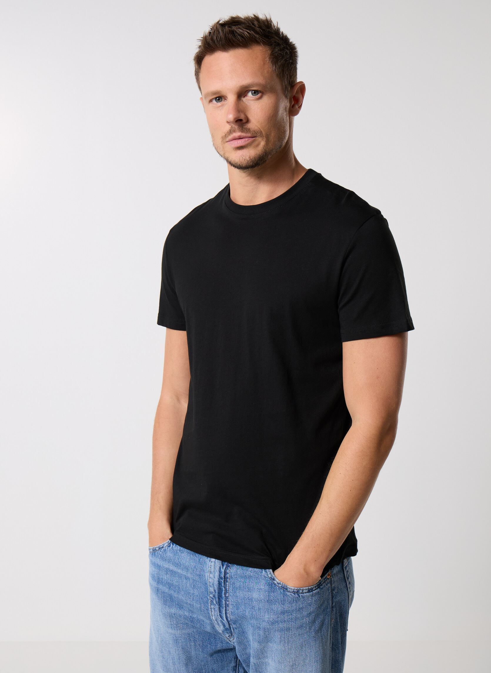 T-shirt a maniche corte TELOTKIWI lots uomo multicolore MADE BY T-shirt a maniche corte TELOTKIWI lots uomo multicolore Z*BLANC Z*NOIR