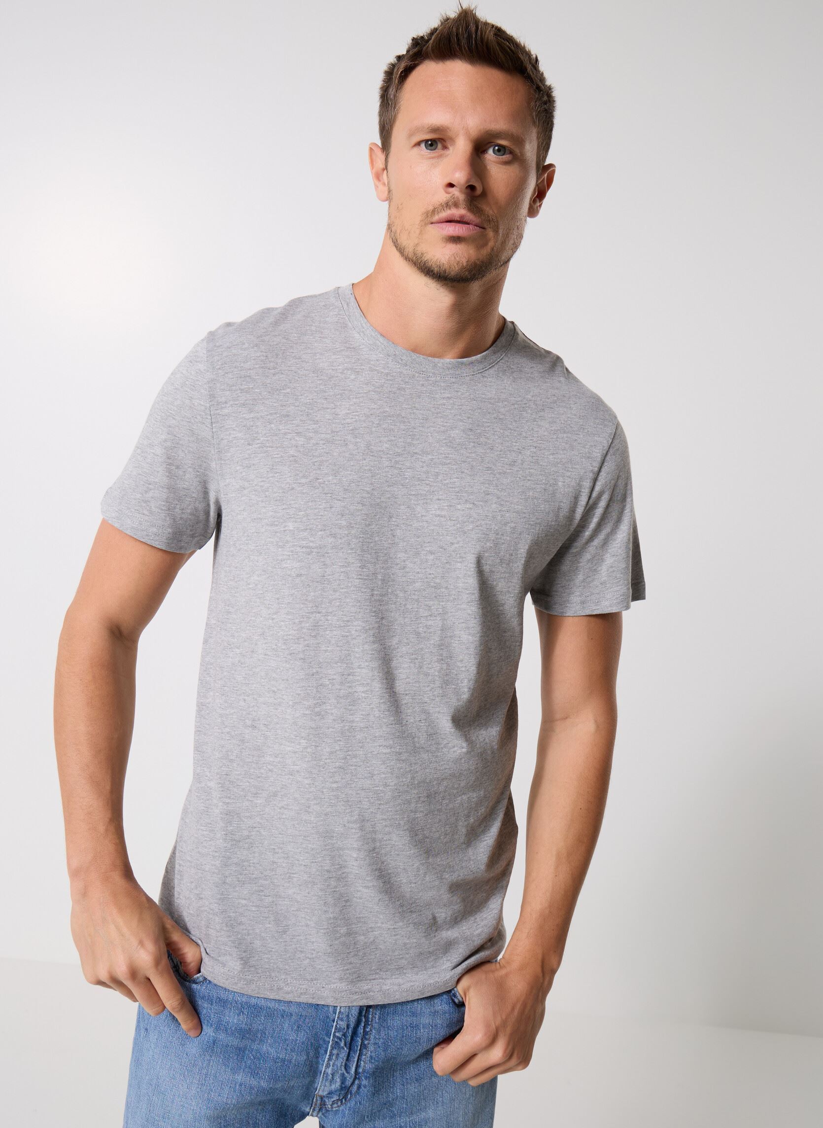 Tee-shirts manches courtes TELOTKIWI lots homme multicolore MADE BY Tee-shirts manches courtes TELOTKIWI lots homme multicolore Z*GRIS CHINE - GRAPE LEAF