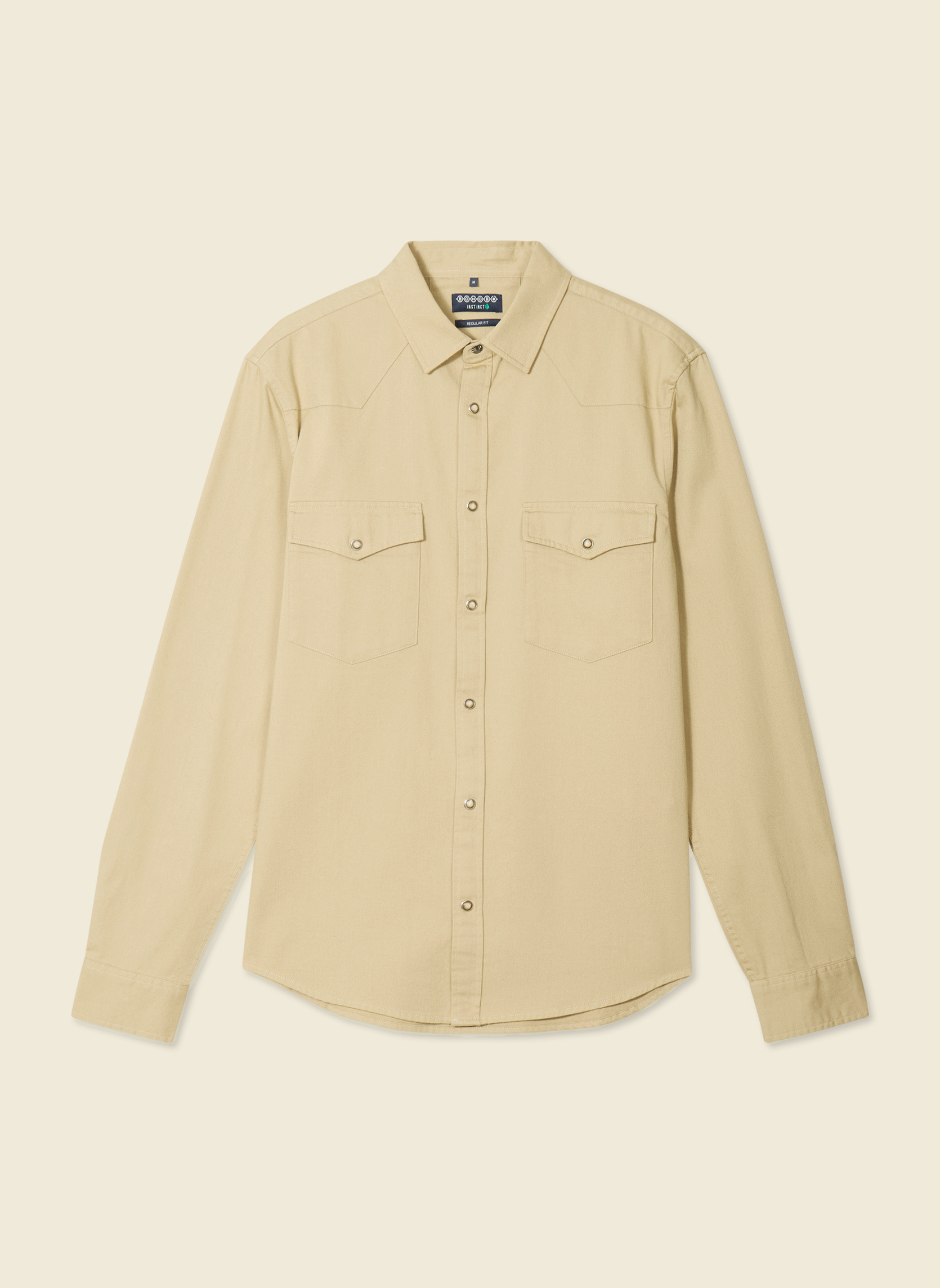 Chemises Chemises regular - DENIMSTAR4H homme beige Bonobo Chemises Chemises regular - DENIMSTAR4H homme beige Beige