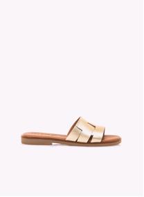 Sandales Sandales plates Femme MTNG ALYSA or femme marron