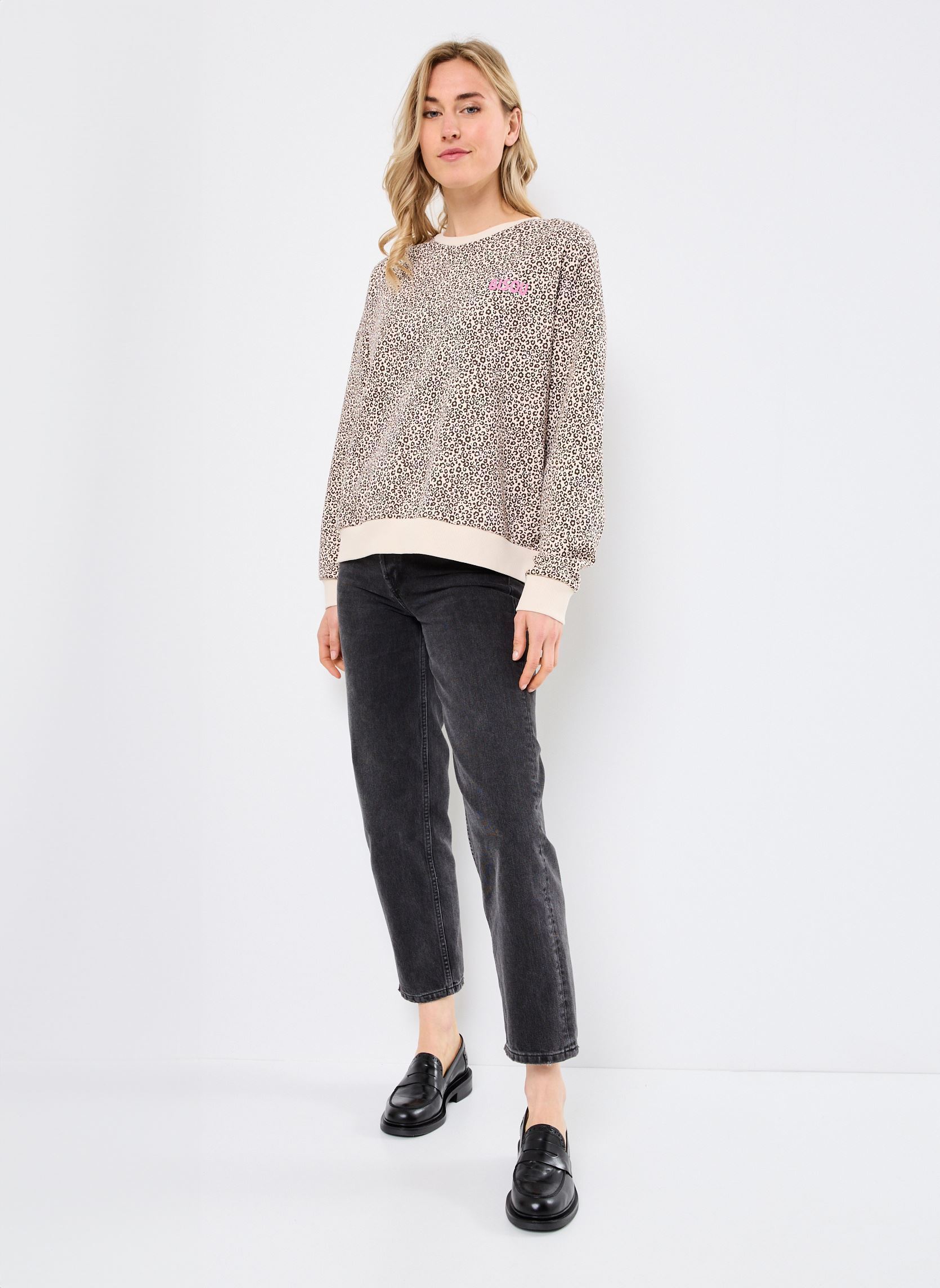Sweater Ihxleona Ls dames beige Ichi Sweater Ihxleona Ls dames beige SANDSHELL