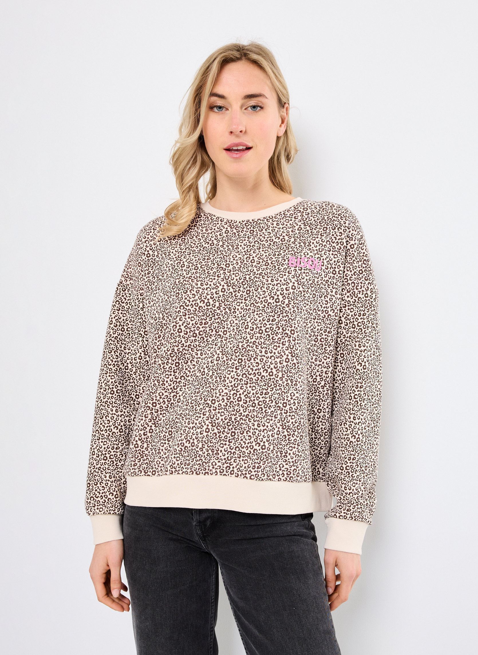 Sweater Ihxleona Ls dames beige Ichi Sweater Ihxleona Ls dames beige SANDSHELL