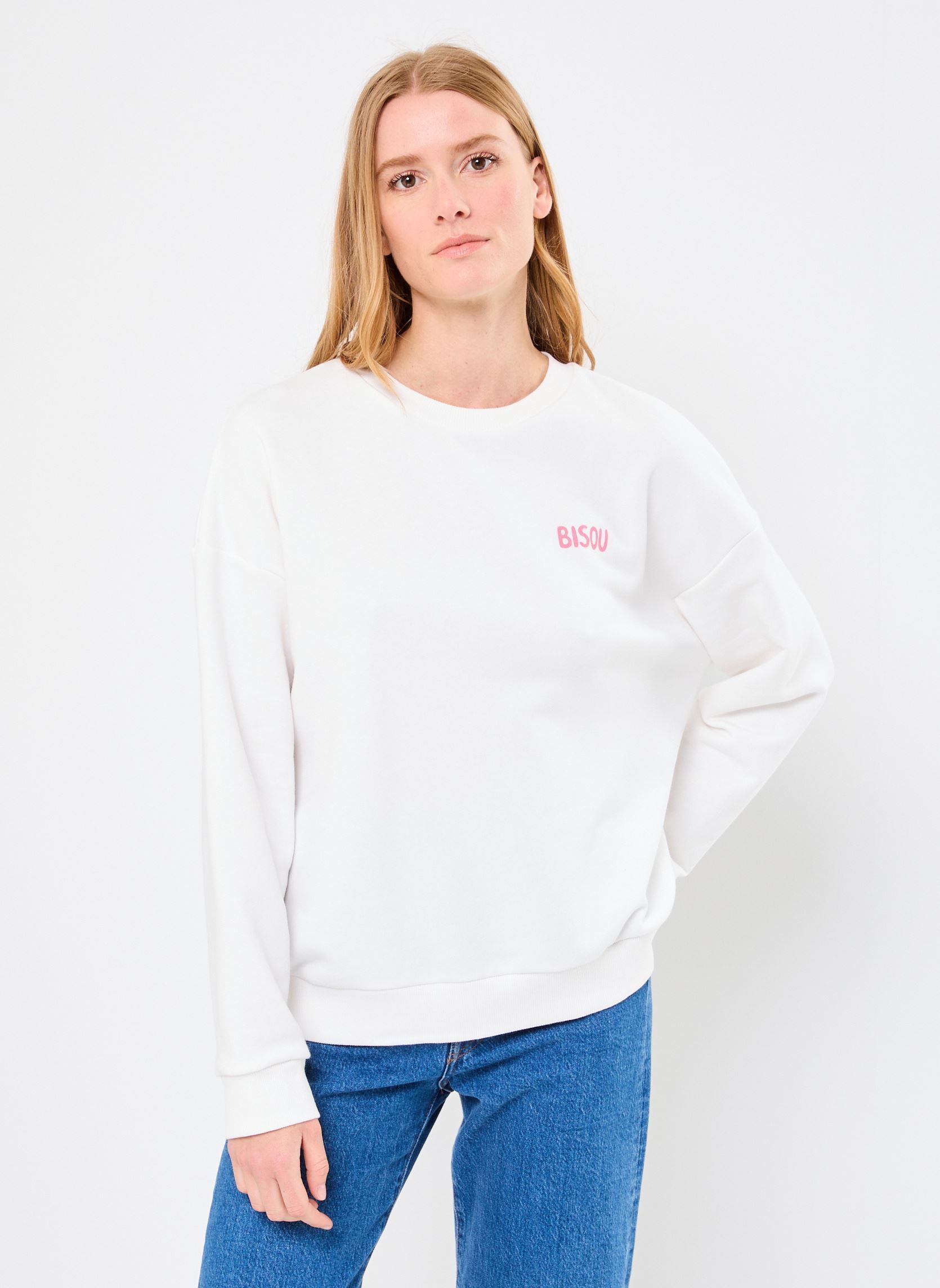 Sweatshirts Ihxluella Ls femme blanc Ichi Sweatshirts Ihxluella Ls femme blanc Cloud Dancer