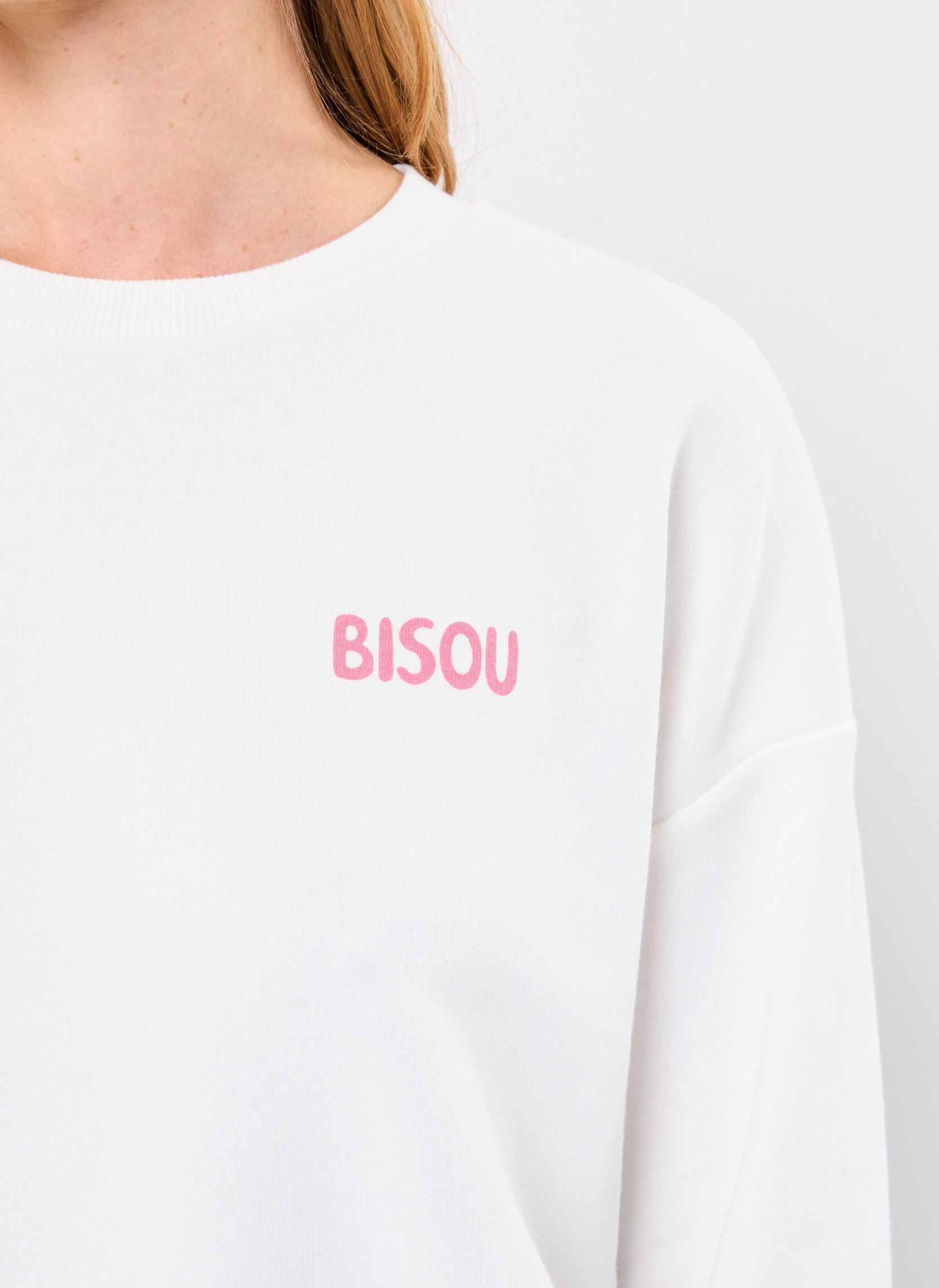 Sweatshirts Ihxluella Ls femme blanc Ichi Sweatshirts Ihxluella Ls femme blanc Cloud Dancer