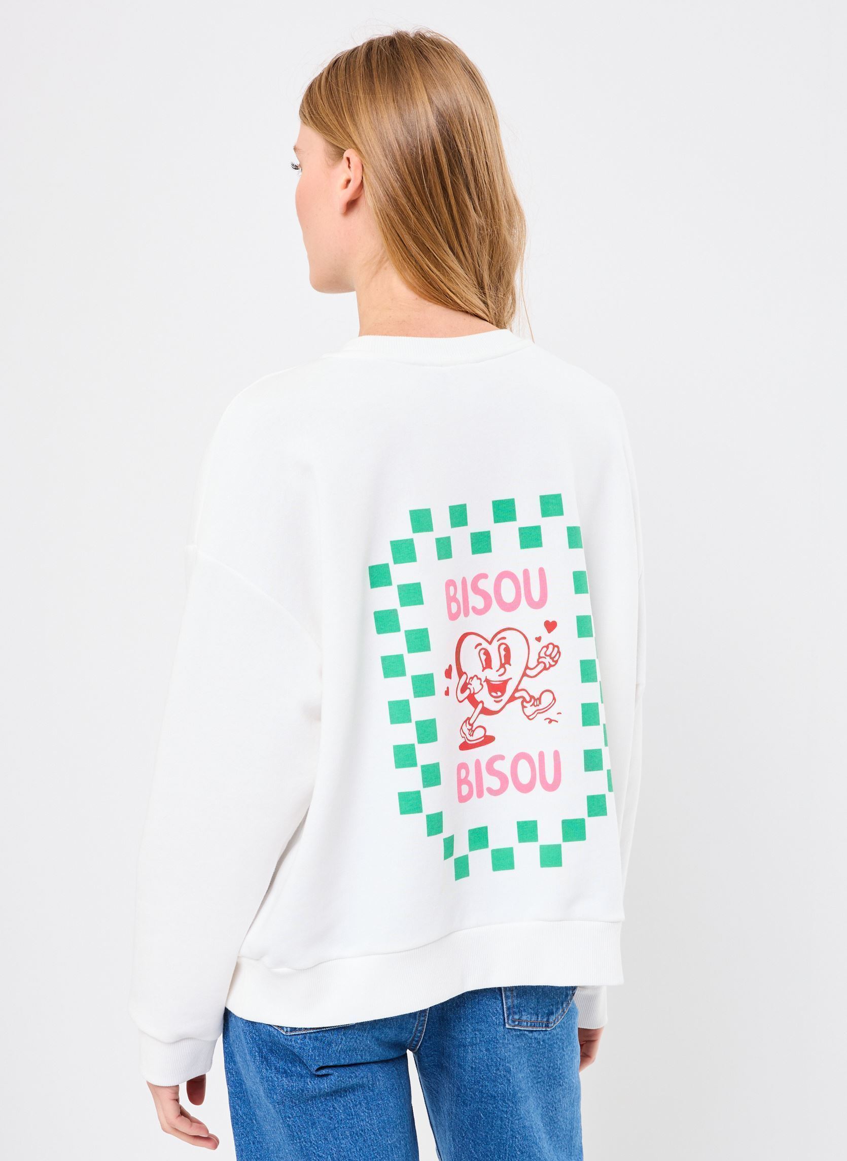 Sweatshirts Ihxluella Ls femme blanc Ichi Sweatshirts Ihxluella Ls femme blanc Cloud Dancer