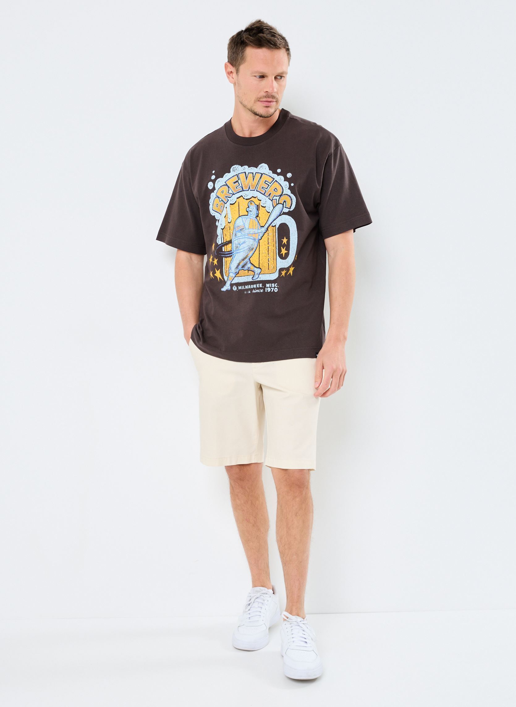 Tee-shirts manches courtes BC013TMKBRU643621C9 homme bleu 47 BRAND Tee-shirts manches courtes BC013TMKBRU643621C9 homme bleu CARBONITE