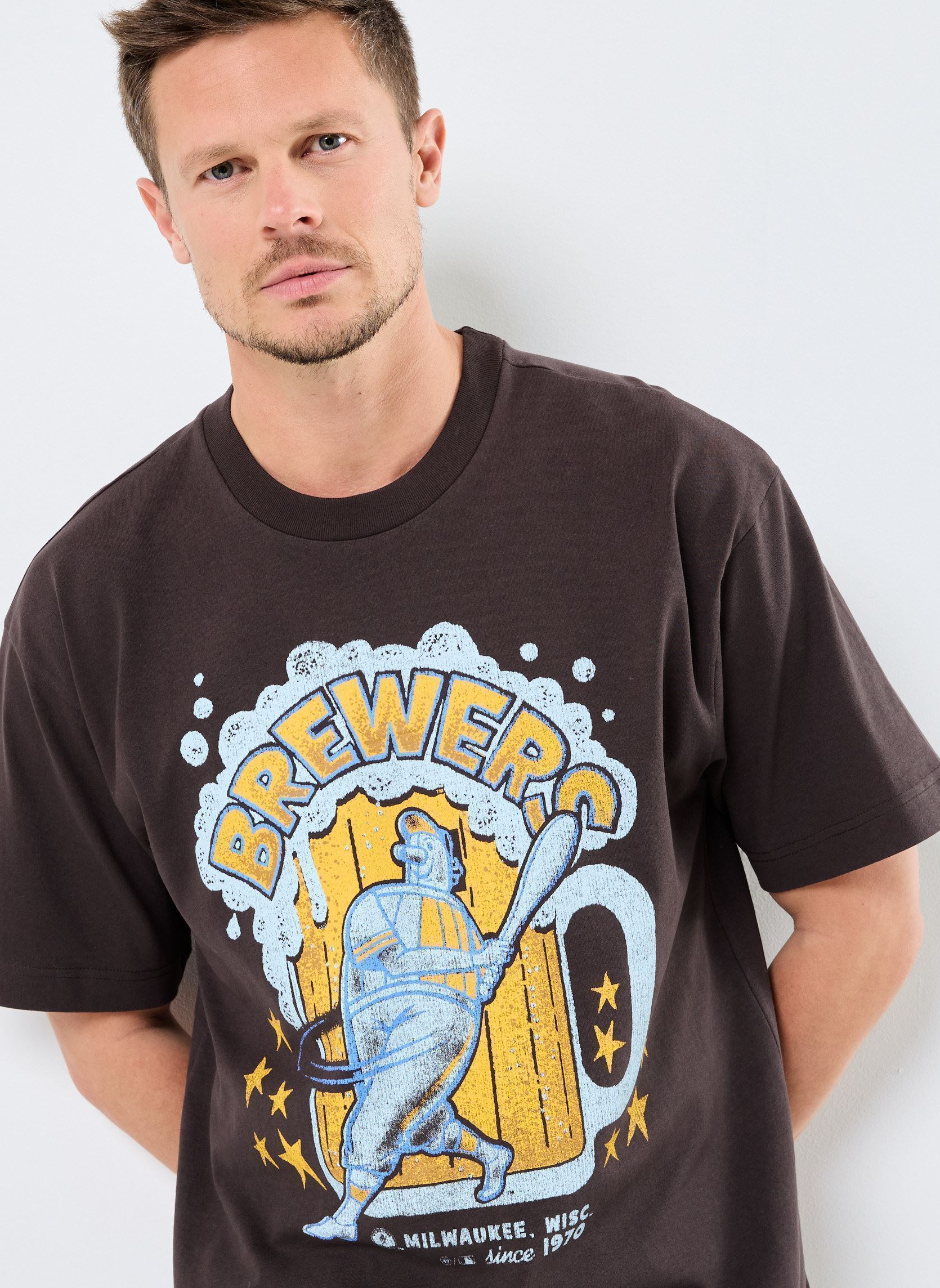 Tee-shirts manches courtes BC013TMKBRU643621C9 homme bleu 47 BRAND Tee-shirts manches courtes BC013TMKBRU643621C9 homme bleu CARBONITE