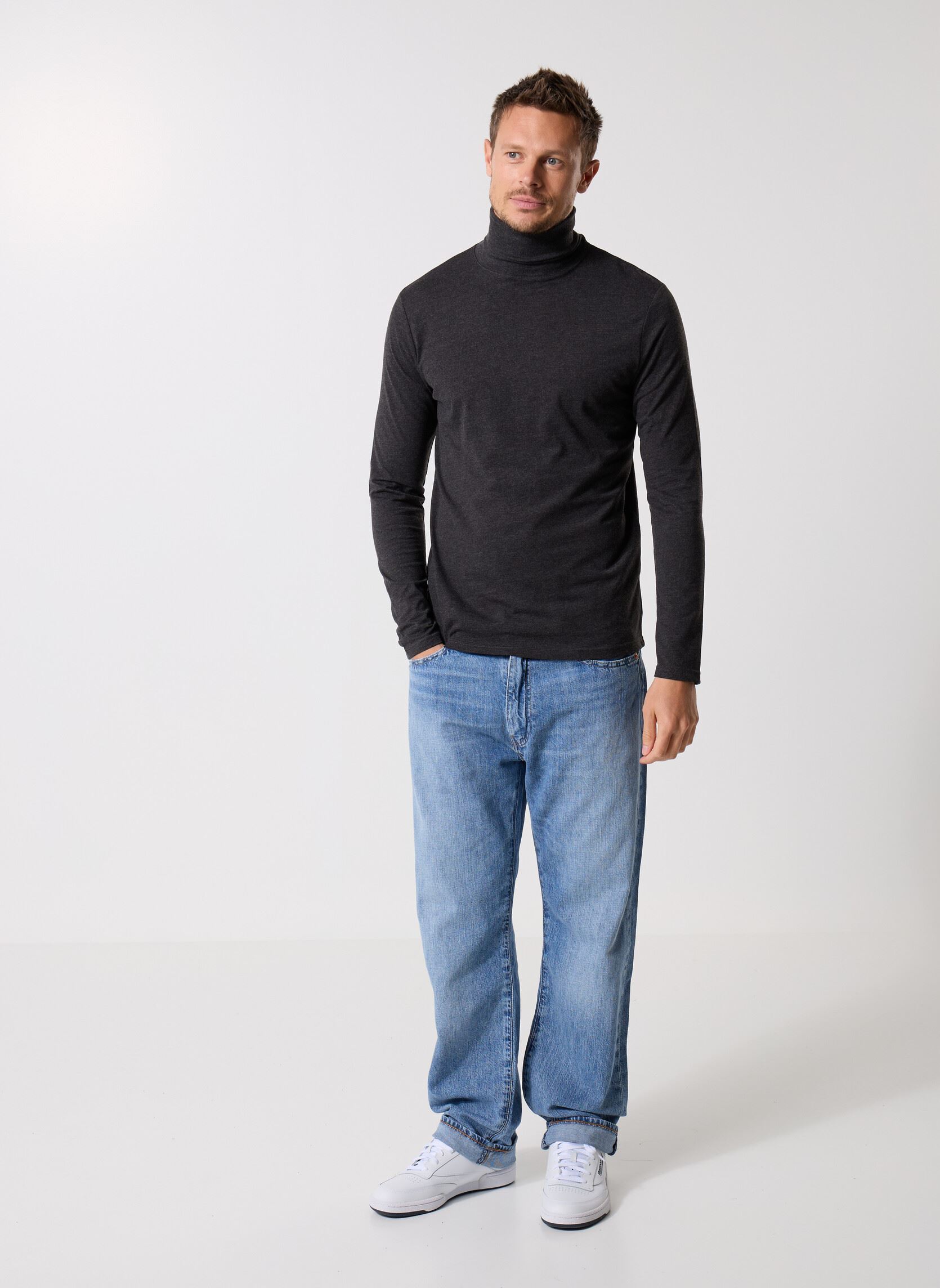 Tee-shirts manches longues TRISTAN homme gris MADE BY Tee-shirts manches longues TRISTAN homme gris GRIS FONCE