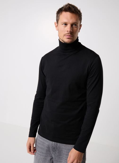 MADE BY T-shirts met lange mouwen TRISTAN heren zwart