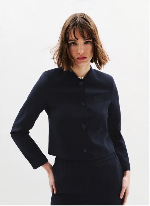 Caroll Vestes Vestes - 251V-VIADUC femme bleu