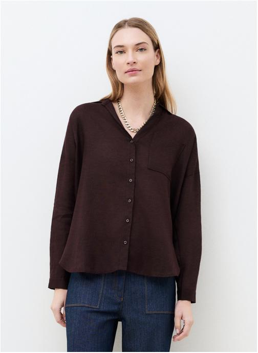 Caroll Chemises Chemises - 251C-CSANDINETTE femme marron