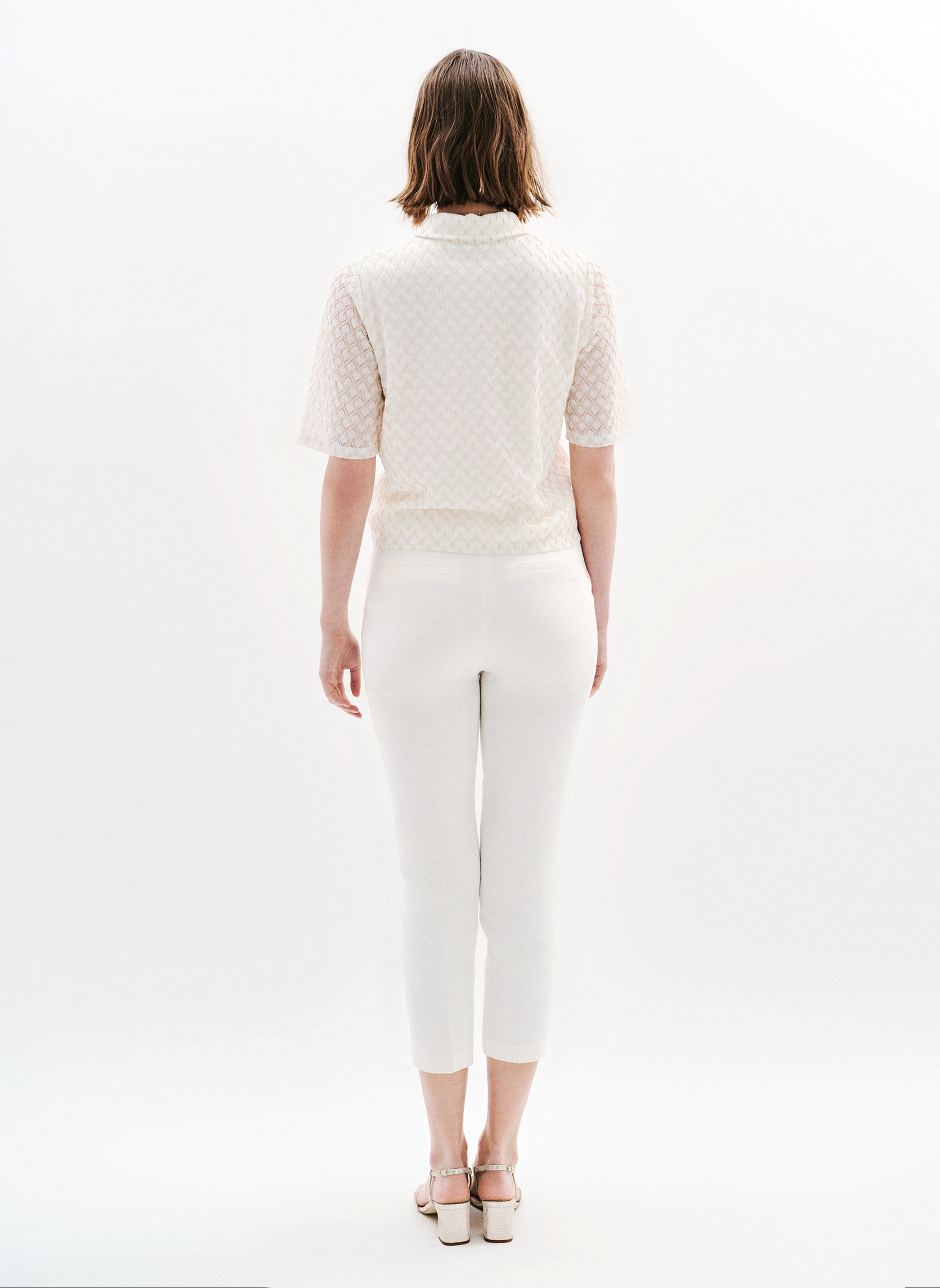 Chemises 251T-TAMIS femme blanc Caroll Chemises 251T-TAMIS femme blanc Blanc