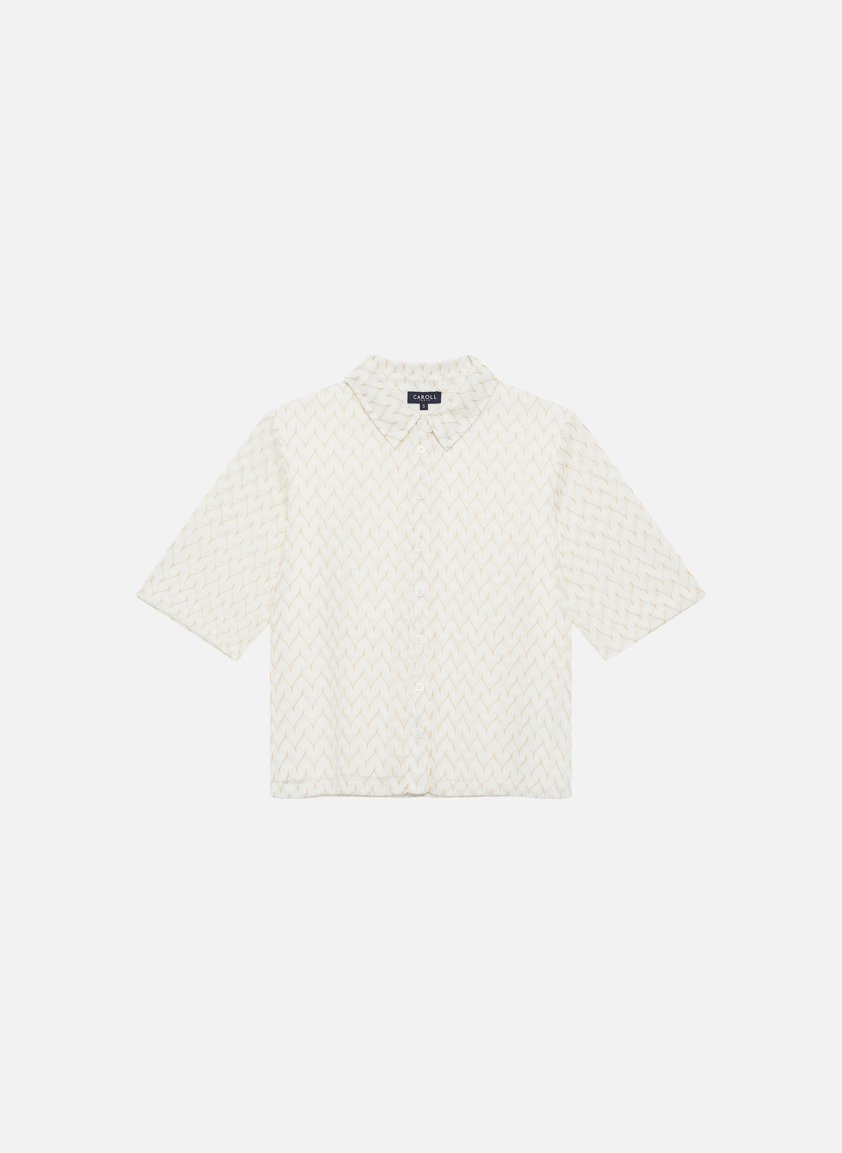 Chemises 251T-TAMIS femme blanc Caroll Chemises 251T-TAMIS femme blanc Blanc
