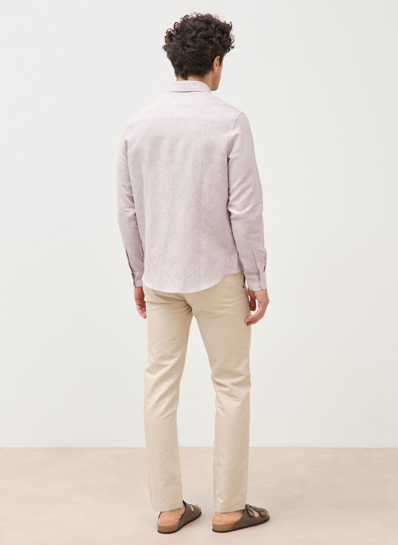 Chemises ESSLINRAY2H homme rose Bonobo Chemises ESSLINRAY2H homme rose Rose pastel