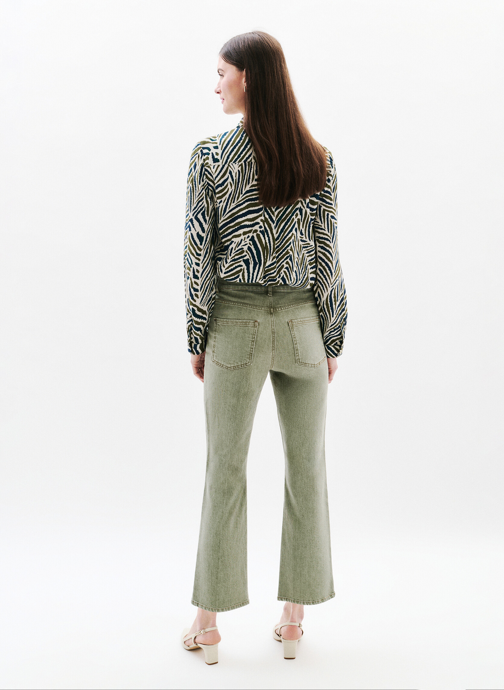 Pantalons droit 251P-PATSY3 femme vert Caroll Pantalons droit 251P-PATSY3 femme vert Kaki