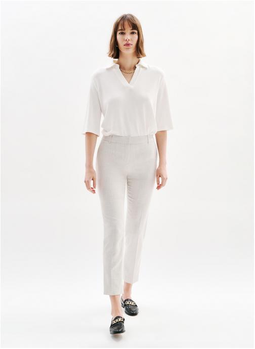 Caroll Pantalons droit 251P-PGAUTIER3 femme beige