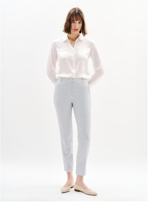 Caroll Pantalons droit 251P-PGAUTIER3 femme bleu