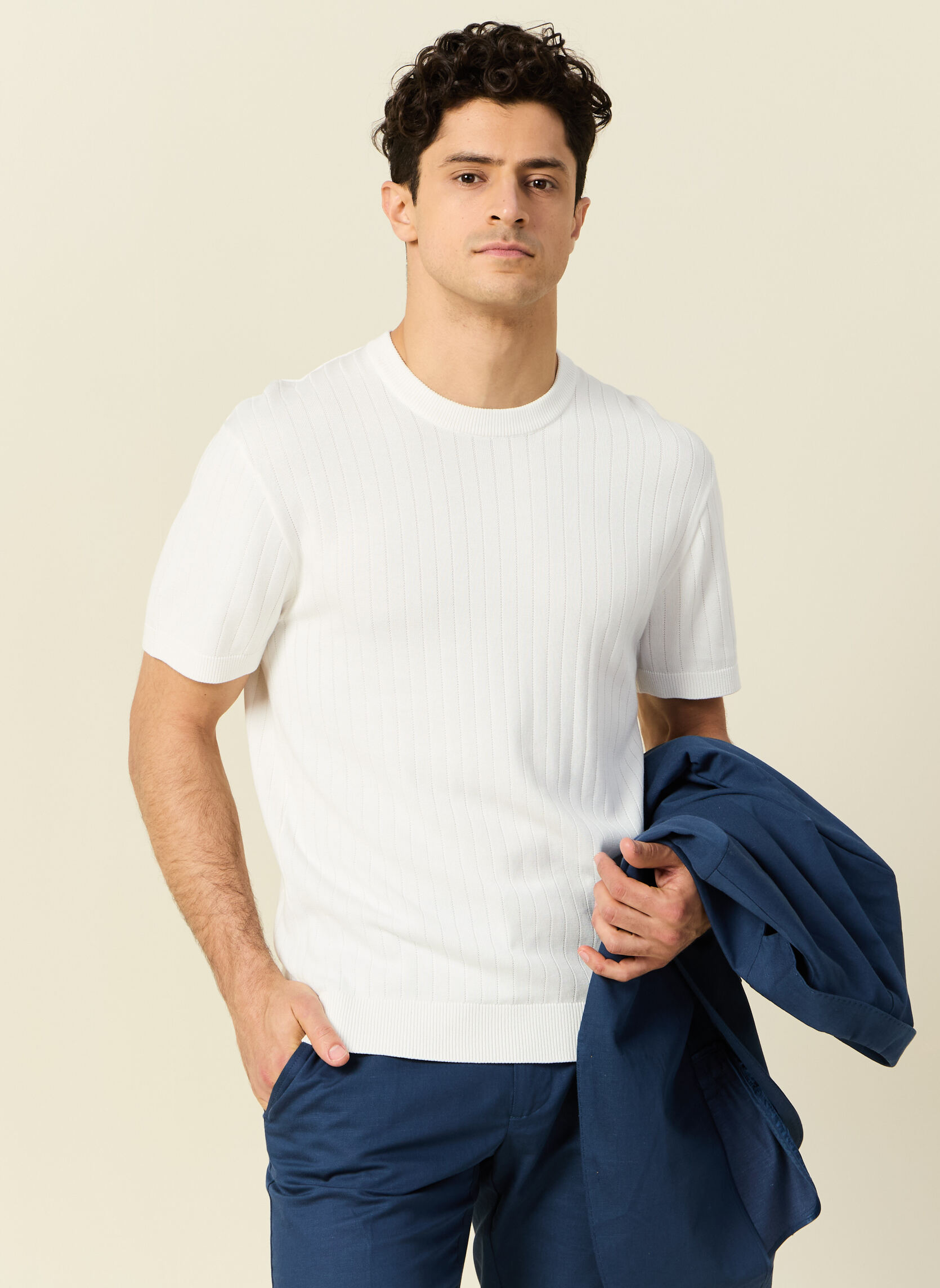 Tee-shirts T-shirts manches courtes - TEEBRIVIERAH homme blanc Bonobo Tee-shirts T-shirts manches courtes - TEEBRIVIERAH homme blanc Blanc