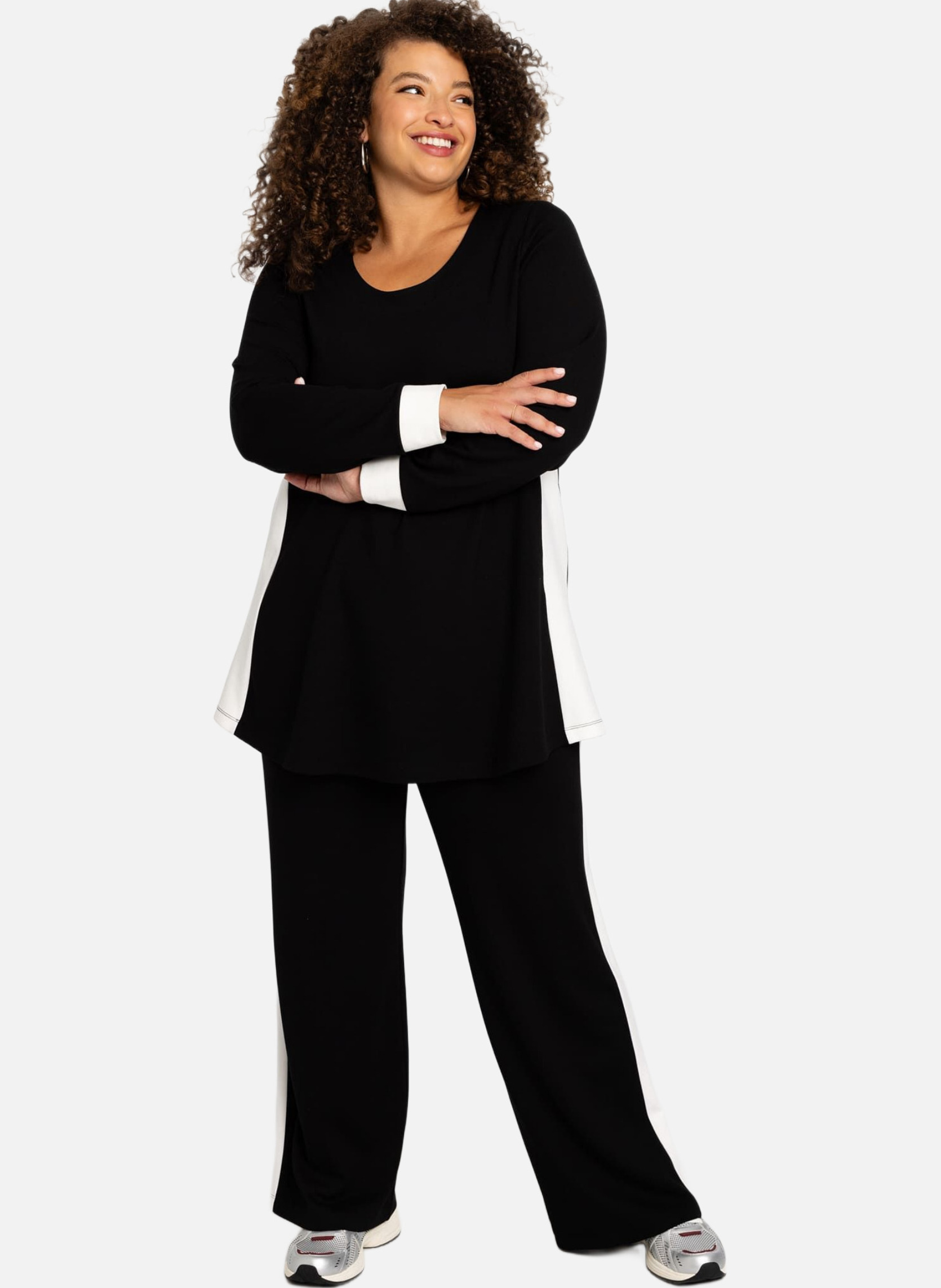 Blouse Tunique Noire Les Petites – Taille XL (42) – Occasion Très Bon état – Style Satin élégant