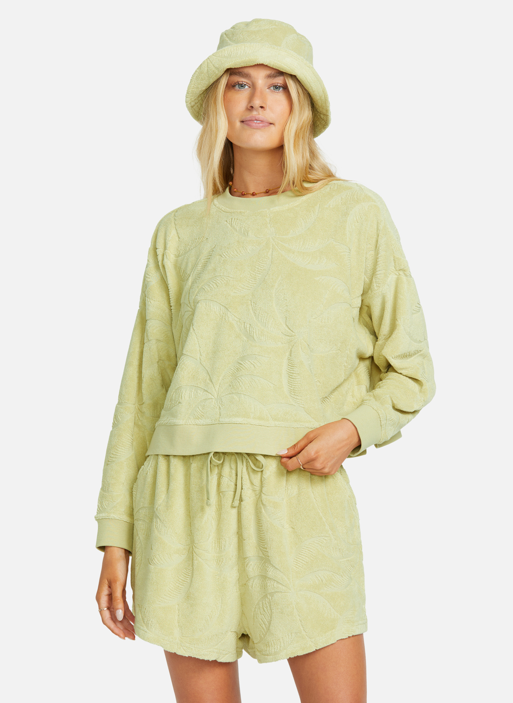 Sweats à capuche Sweat SUN TEMPO femme vert Billabong Sweats à capuche Sweat SUN TEMPO femme vert Vert