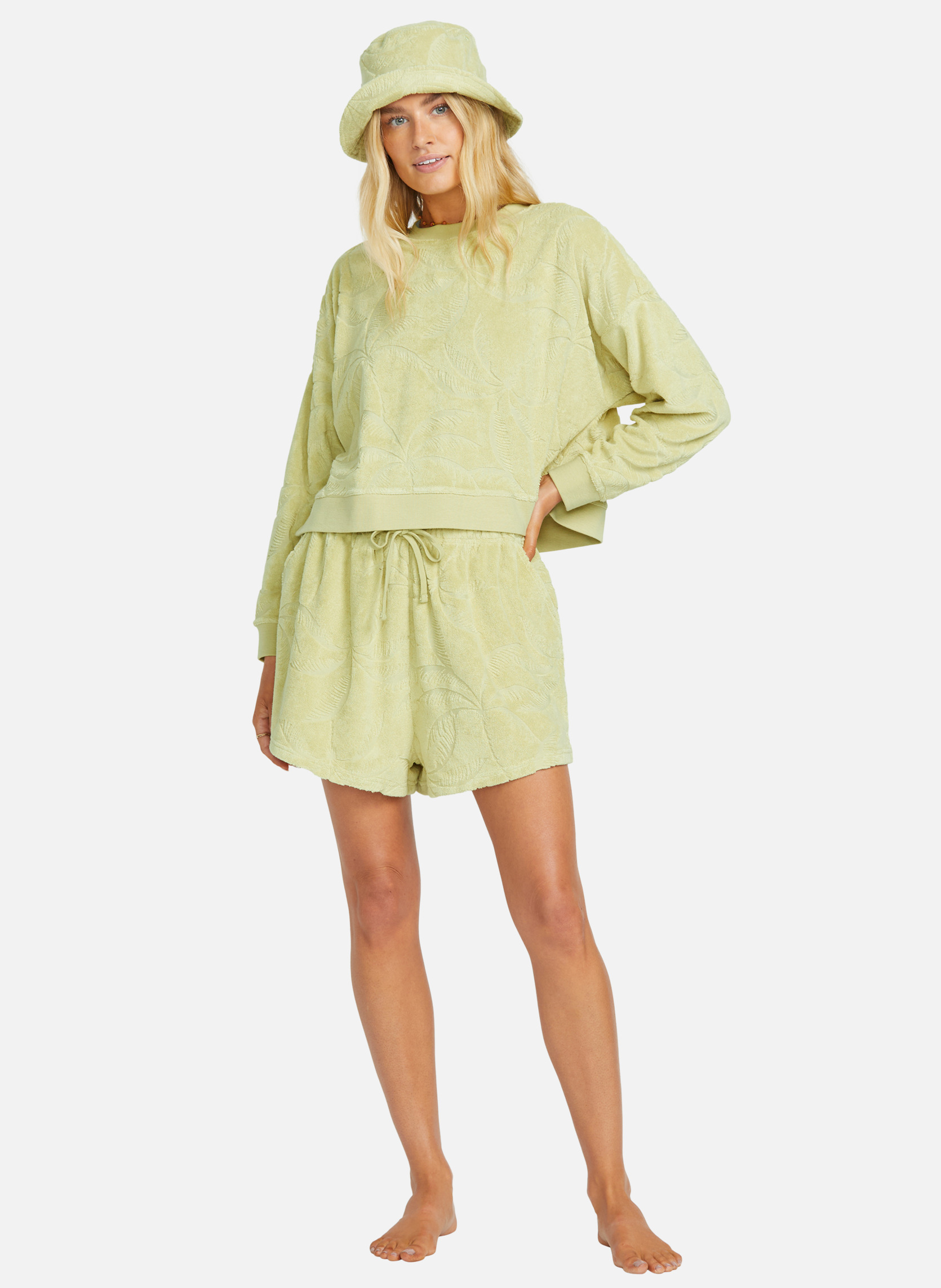 Sweats à capuche Sweat SUN TEMPO femme vert Billabong Sweats à capuche Sweat SUN TEMPO femme vert Vert